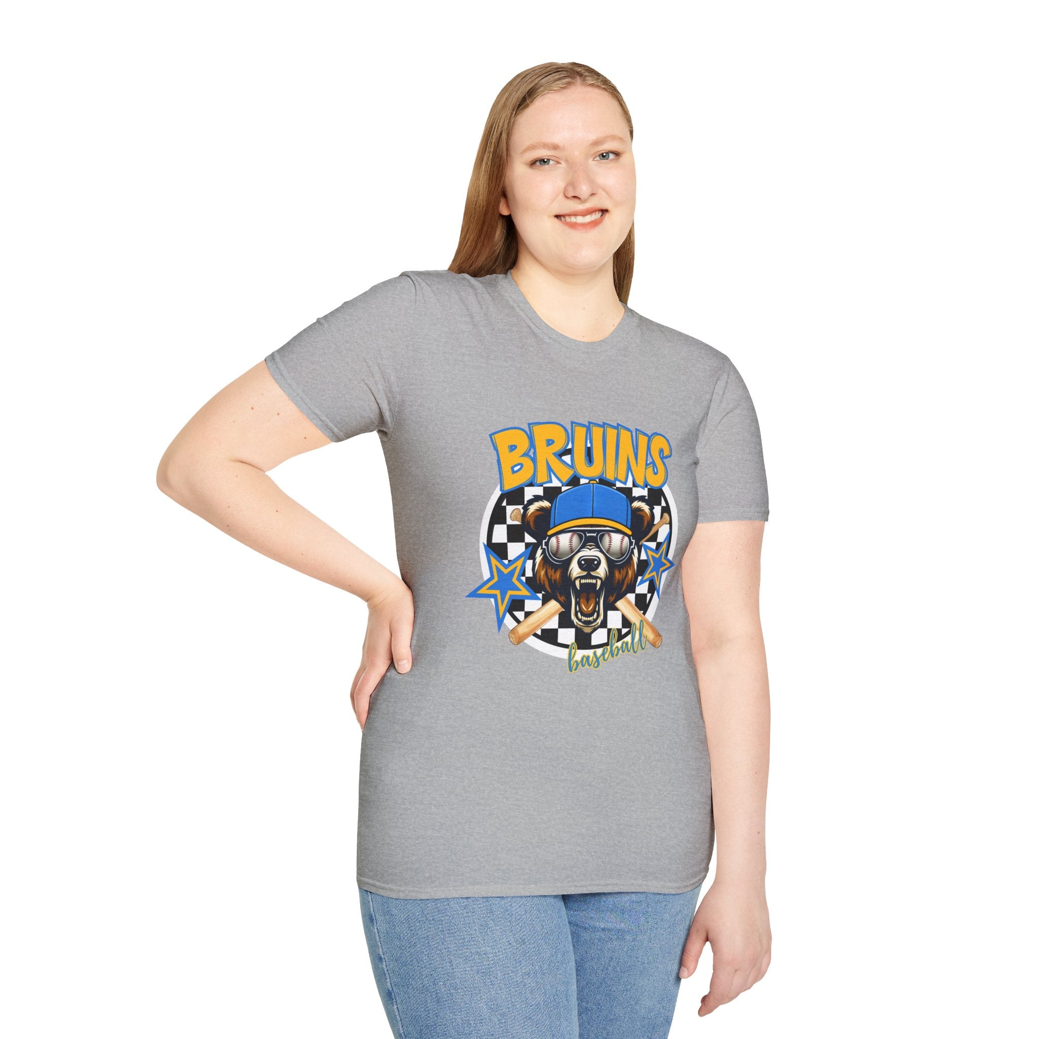 Bruins Bear Baseball T-Shirt | Vintage Mascot, Baseball Bats