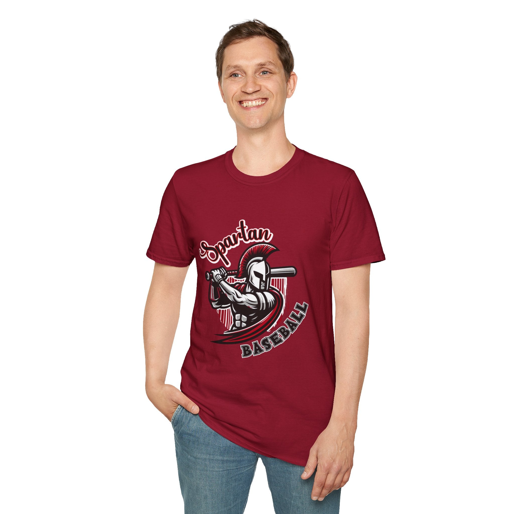 Spartan Baseball T-Shirt | Spartan Helmet Batter Sports Shirt