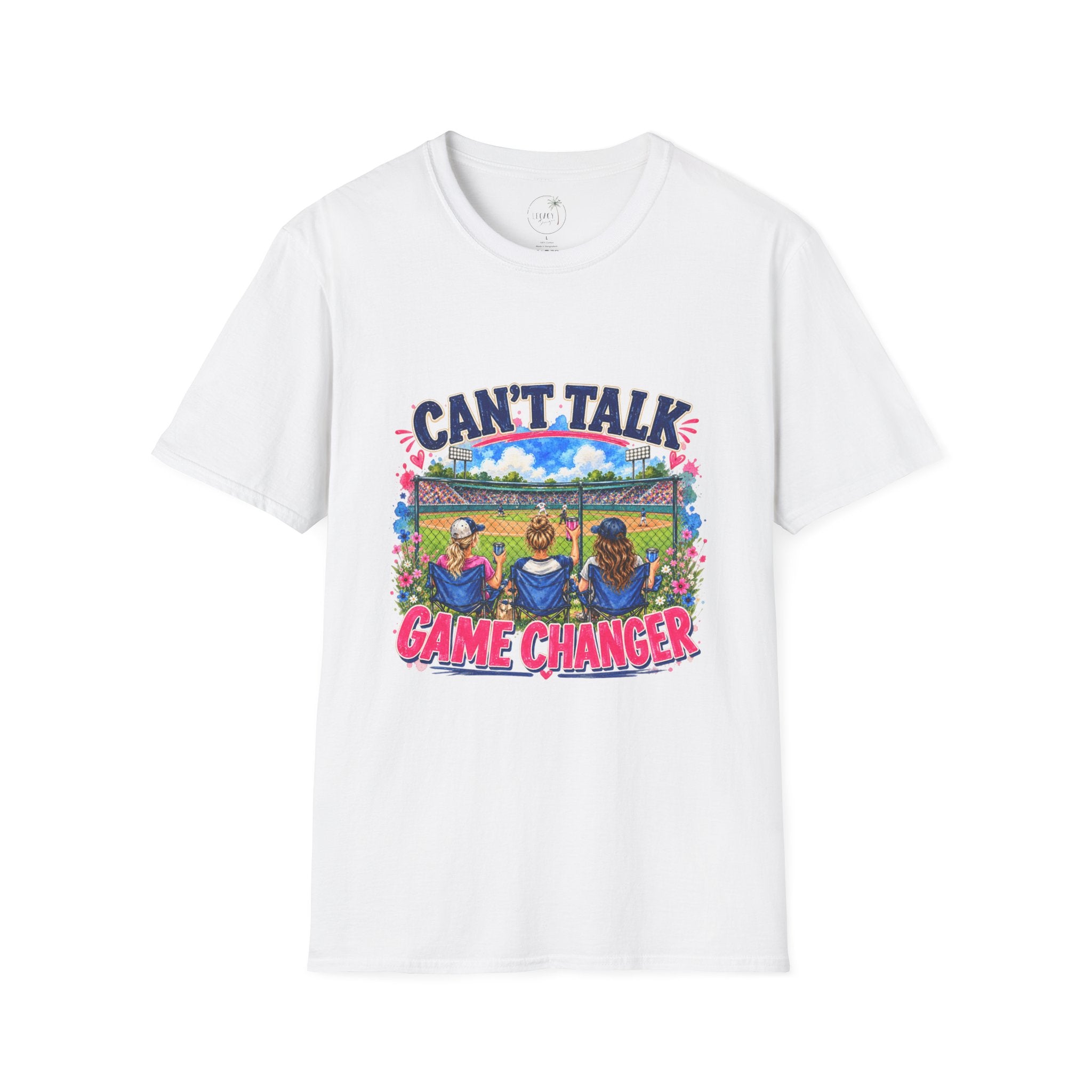 Can't Talk Game Changer T-Shirt | Baseball Field Dugout Design