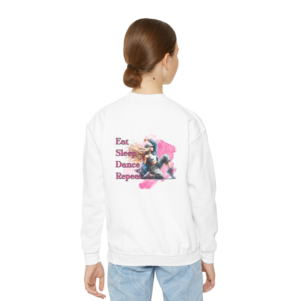 Custom Youth Dance Lovers Crewneck , Personalized Gift for Kids, Dance Sweatshirt, Fun Fashion for Youth, Kids' Activewear