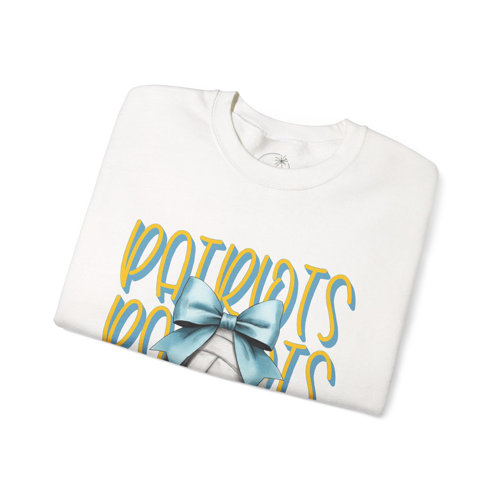 Heritage Patriots Volleyball Bow Crewneck Sweatshirt | Team Fan Apparel