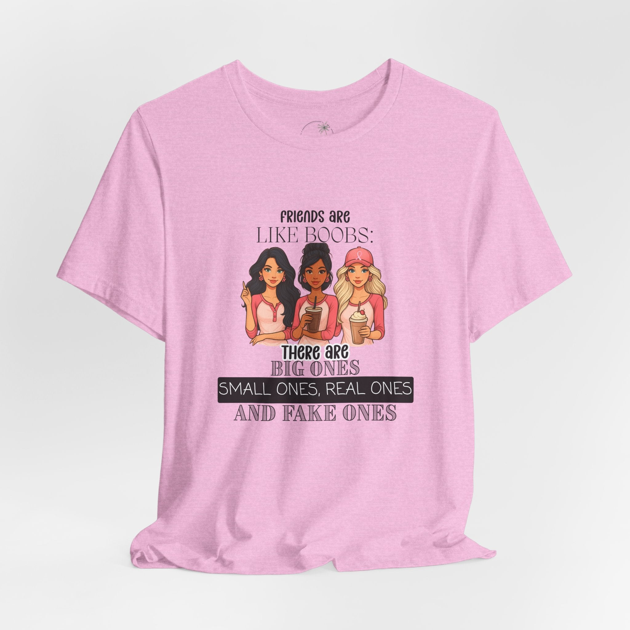 Funny Friends Are Like Boobs T-Shirt  Womens Graphic Tee, Best Friend Gift, Girls Trip Shirt, Humor Tee