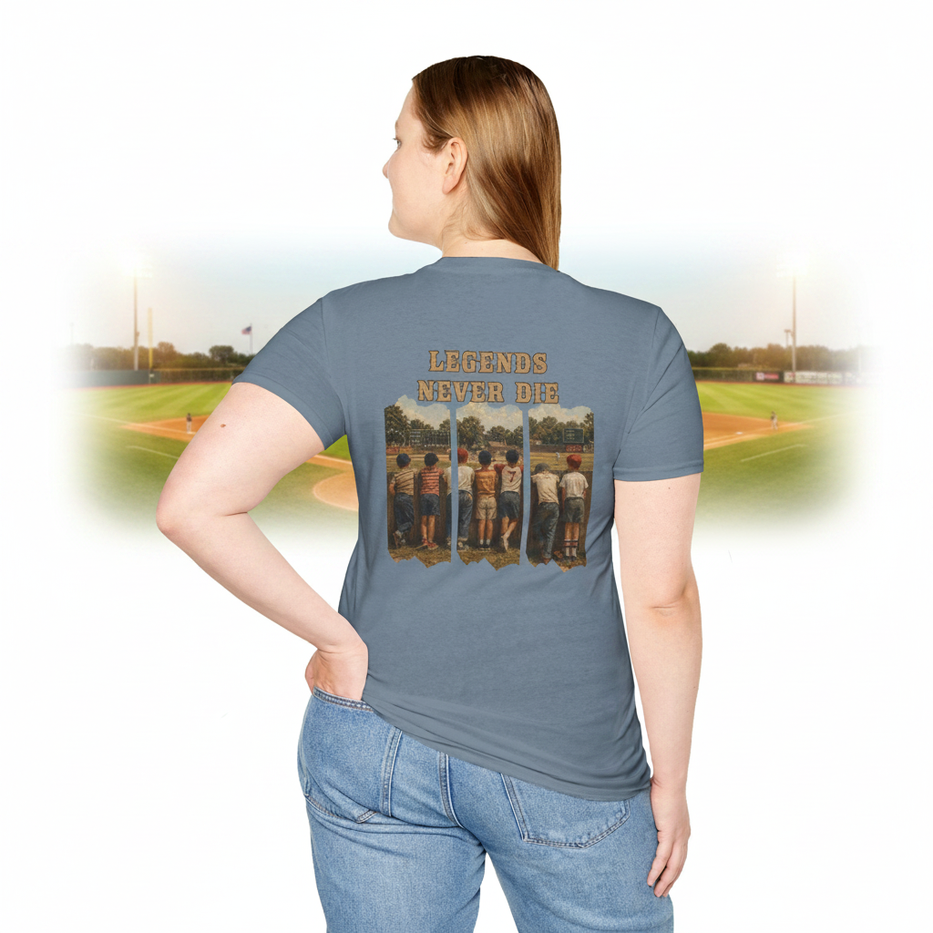 Vintage Baseball Shirt Legends Never Die | Nostalgic Baseball Tee | Baseball Dad Gift | Youth Baseball Mom Shirt | Retro Baseball Graphic