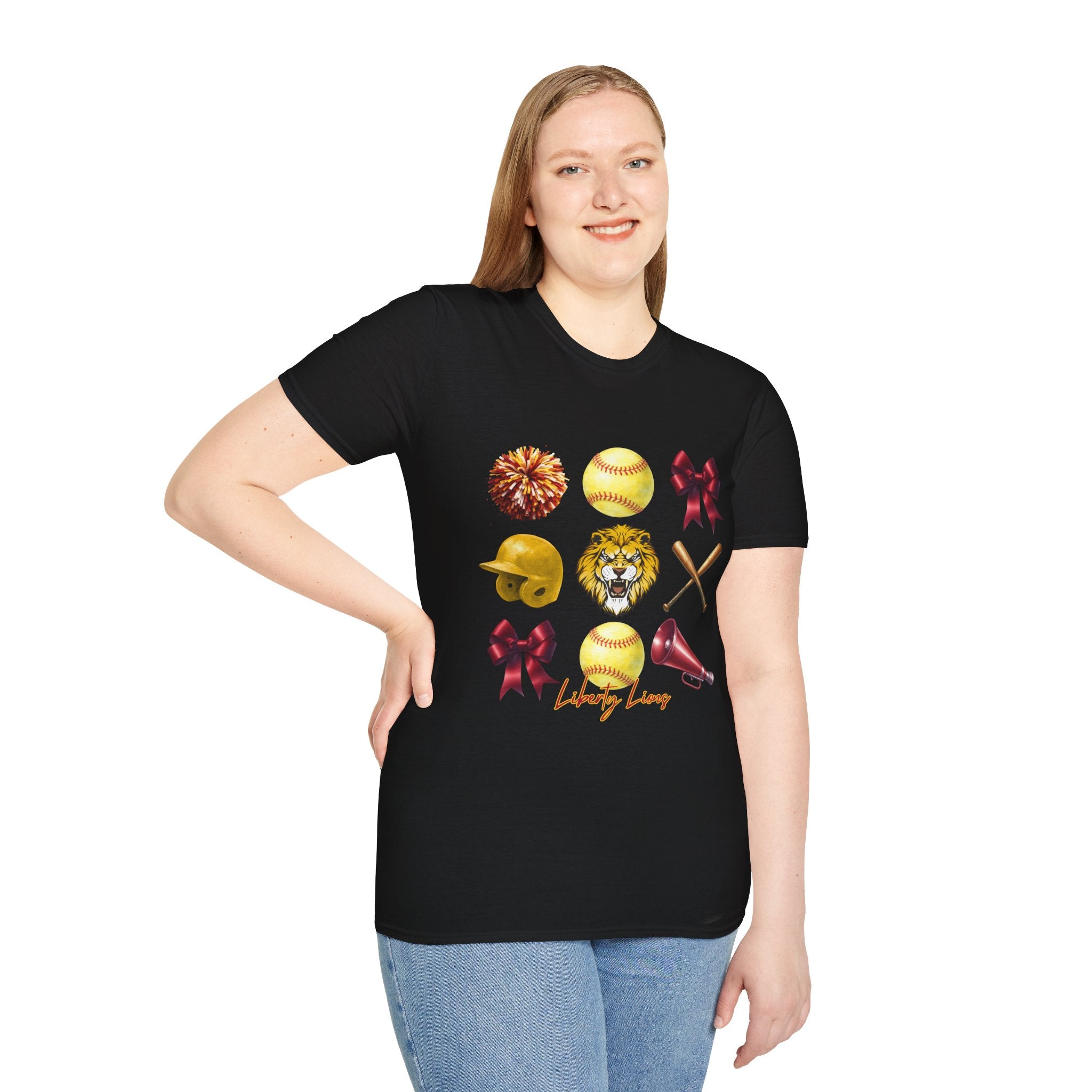 Liberty Lions Softball Team T-Shirt — Liberty Lions Graphic Tee