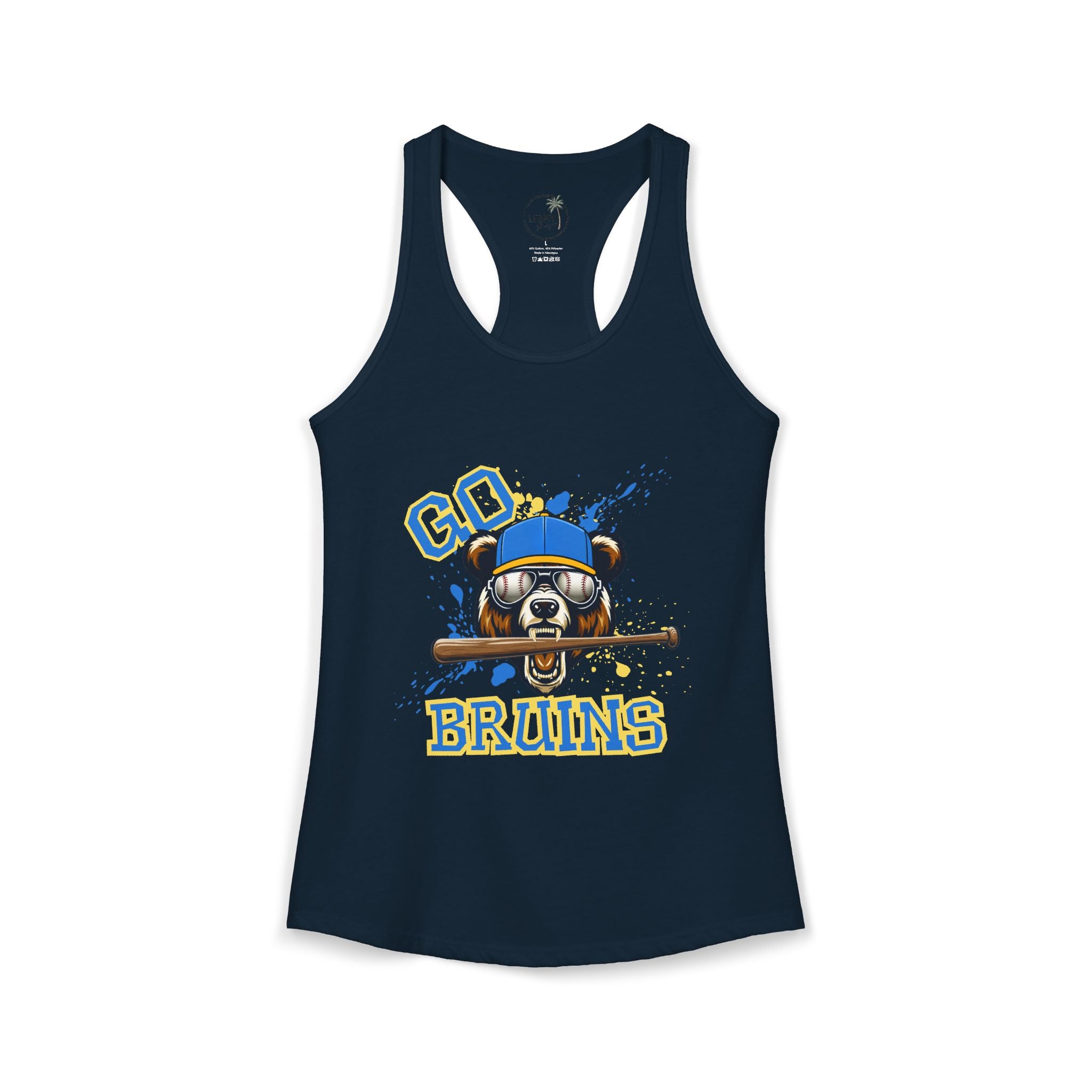 Go Bruins Baseball Women's Ideal Racerback Tank