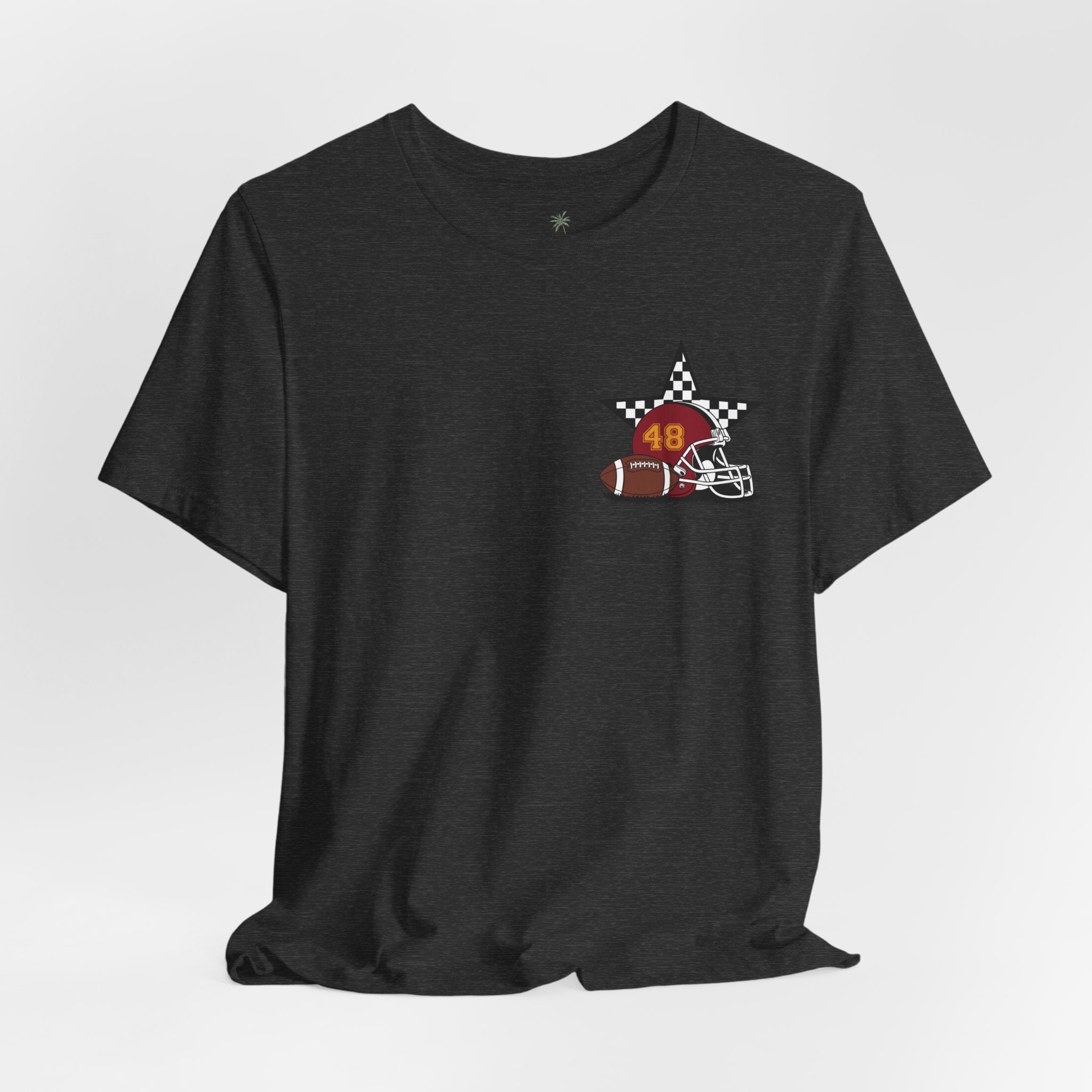My Favorite Player Calls Me Mom Football T-Shirt | Proud Football Mom Tee | Game Day Shirt for Moms | Sports Mom Gift