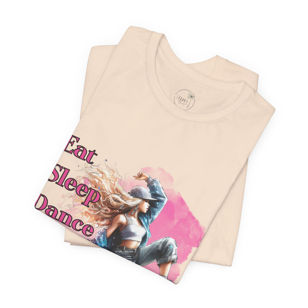 Eat Sleep Dance Repeat-Dance Lover's Unisex Tee, Gift for Dancers, Casual Dancewear, Festival Top, Unique Graphic Tee