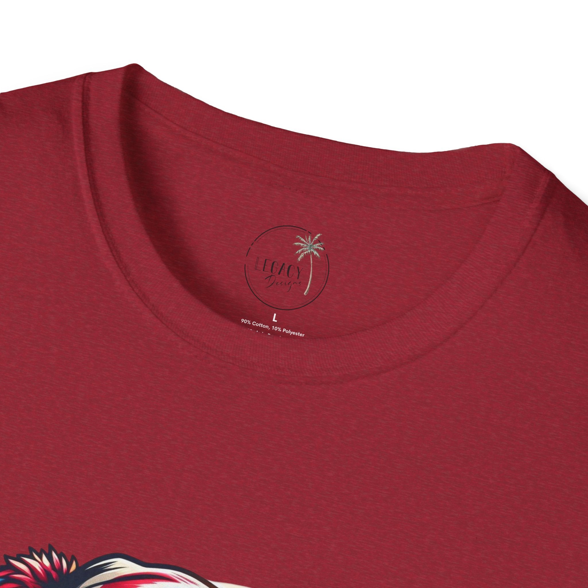 Patriotic Eagle with Beanie T-Shirt | American Flag Colors, Retro Illustration