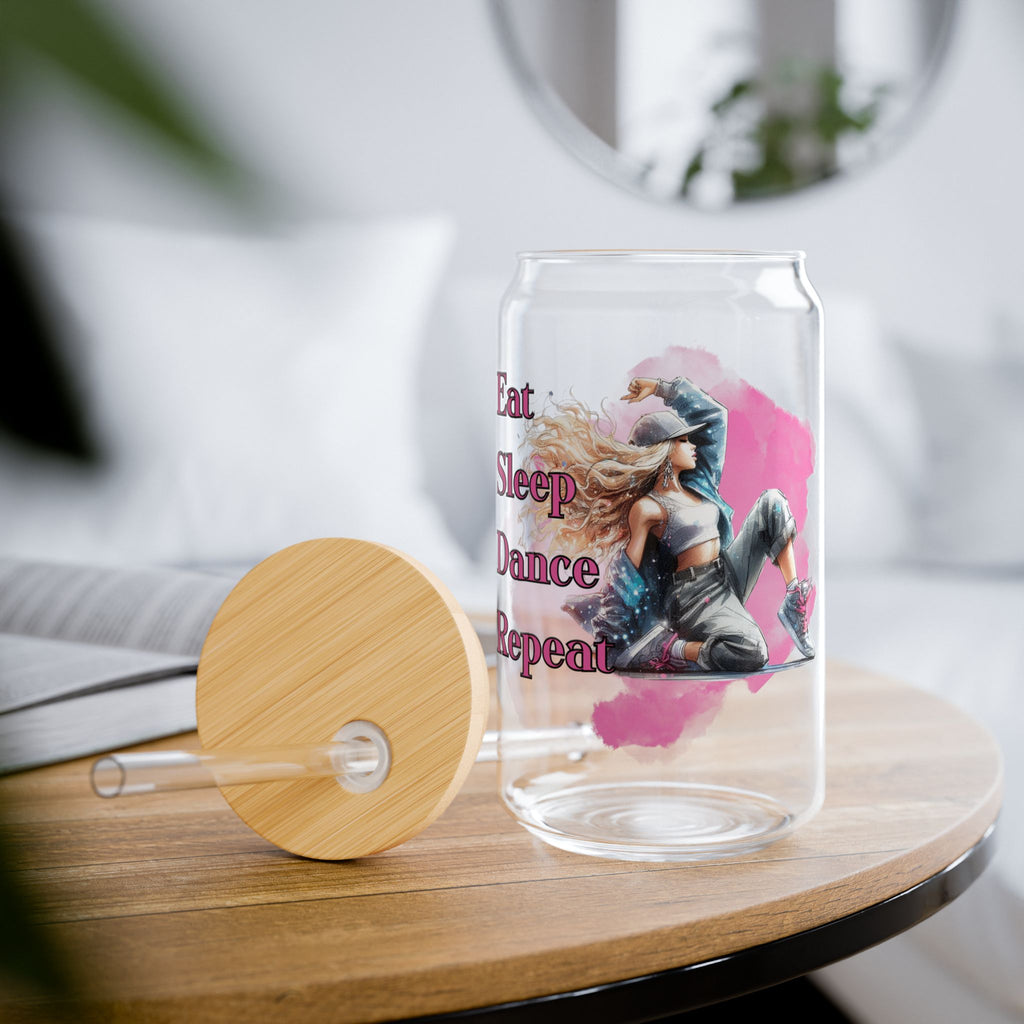 Dancer sipper Glass- 16oz Eco Friendly, Makes a great gift for the Dancer in your life!