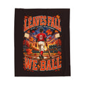 Leaves Fall We Ball baseball blanket | autumn sports stadium design