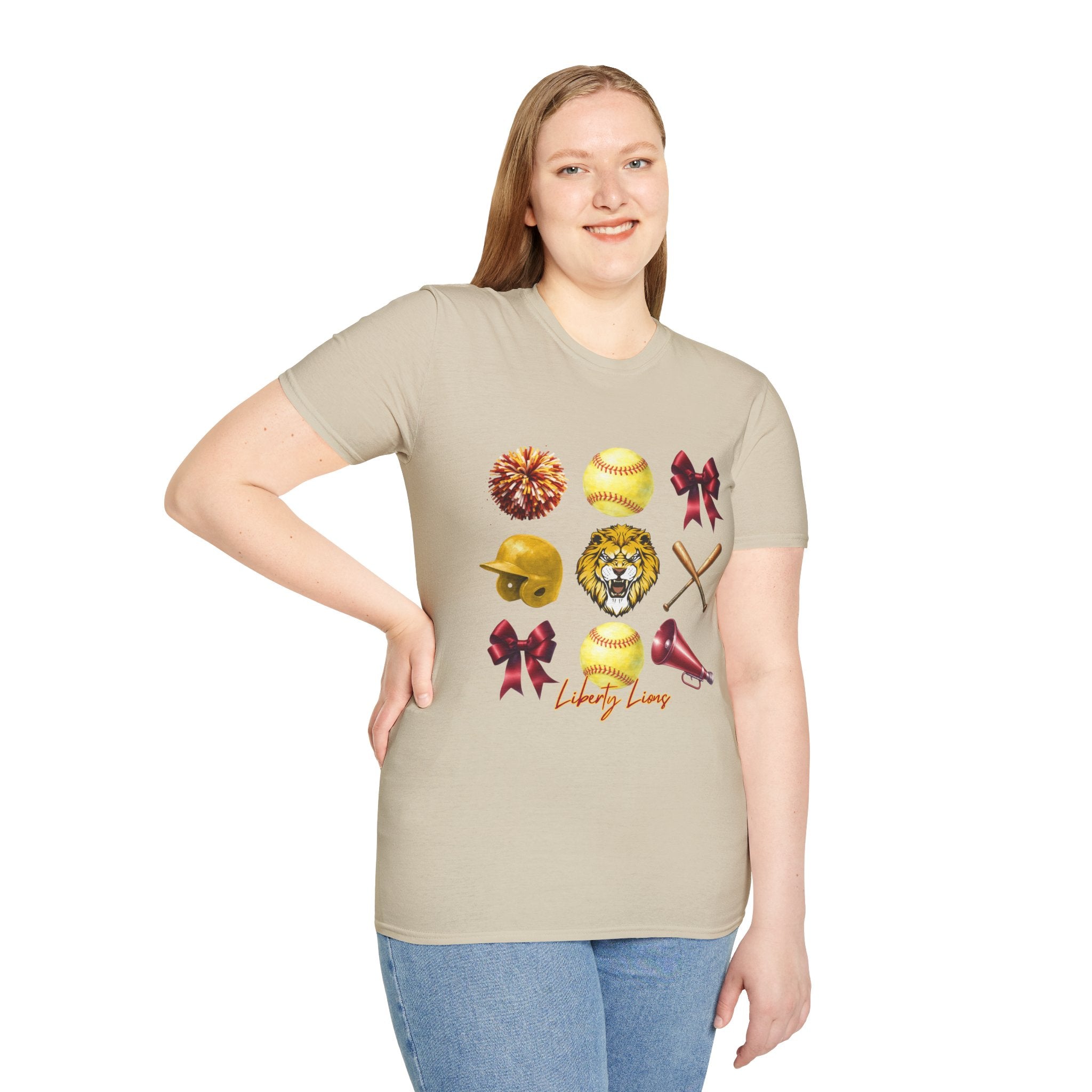Liberty Lions Softball Team T-Shirt — Liberty Lions Graphic Tee