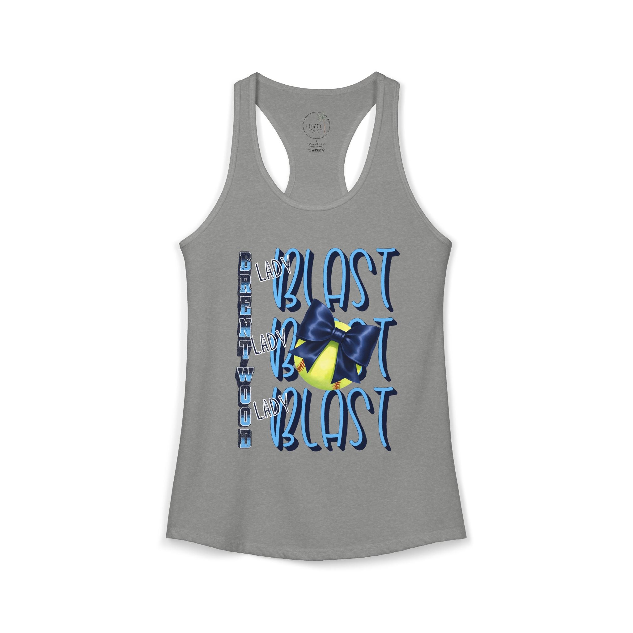 Lady Blast Softball Spirit Tank  Women's Ideal Racerback Tank