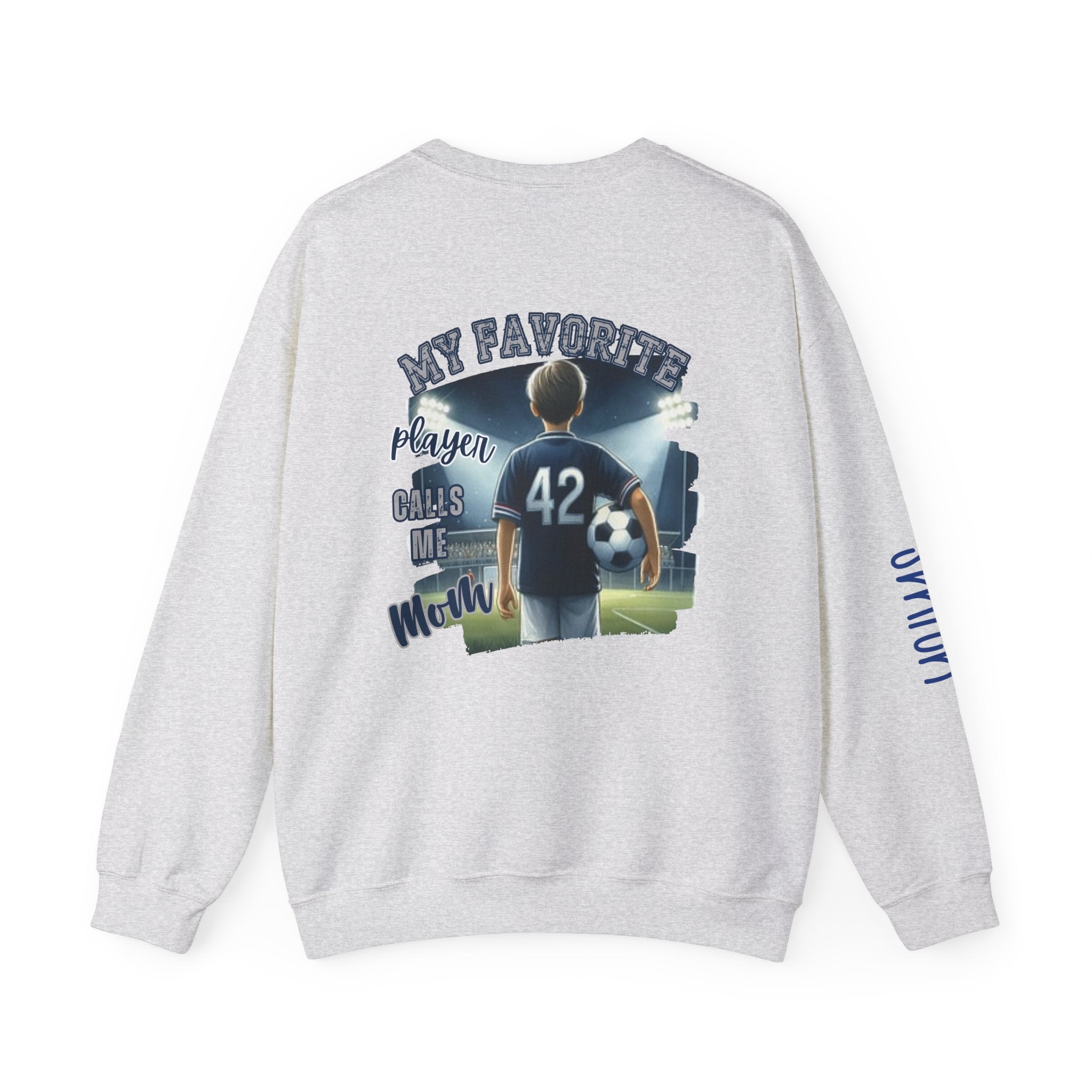 Freedom Falcons Soccer Player Crewneck Sweatshirt | My Favorite Player Back Print