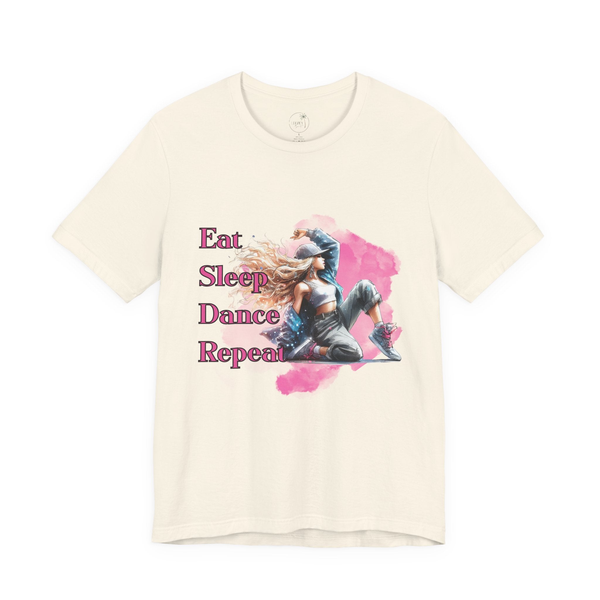 Eat Sleep Dance Repeat-Dance Lover's Unisex Tee, Gift for Dancers, Casual Dancewear, Festival Top, Unique Graphic Tee