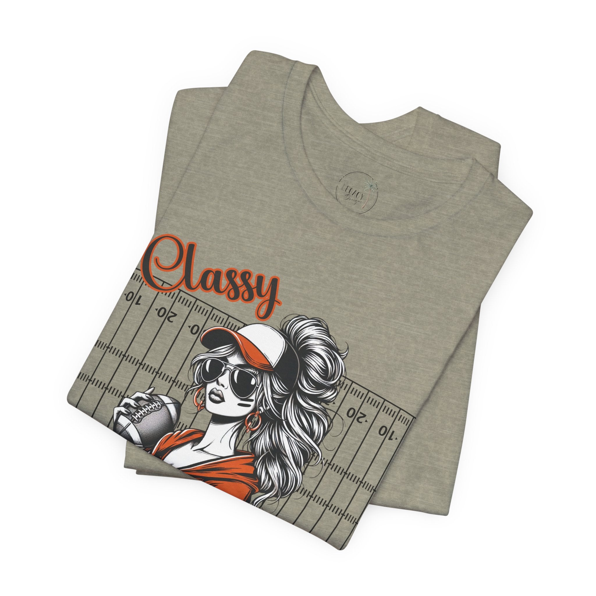 Classy Til Kickoff Football T-Shirt | Womens Game Day Tee | Cute Football Mom Shirt | Tailgate Outfit Fall Sports Fan Gift