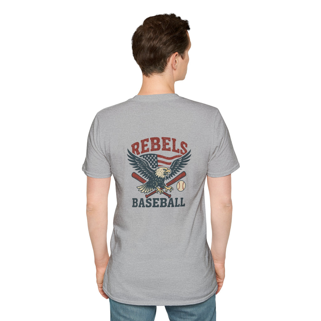 Rebels Eagle Baseball T-Shirt | Vintage Sports Team Shirt