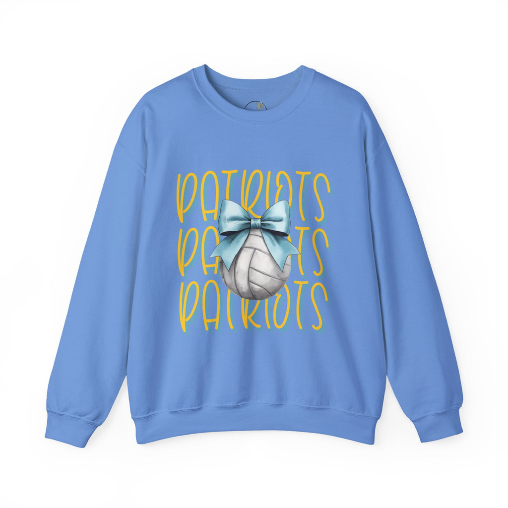 Heritage Patriots Volleyball Bow Crewneck Sweatshirt | Team Fan Apparel