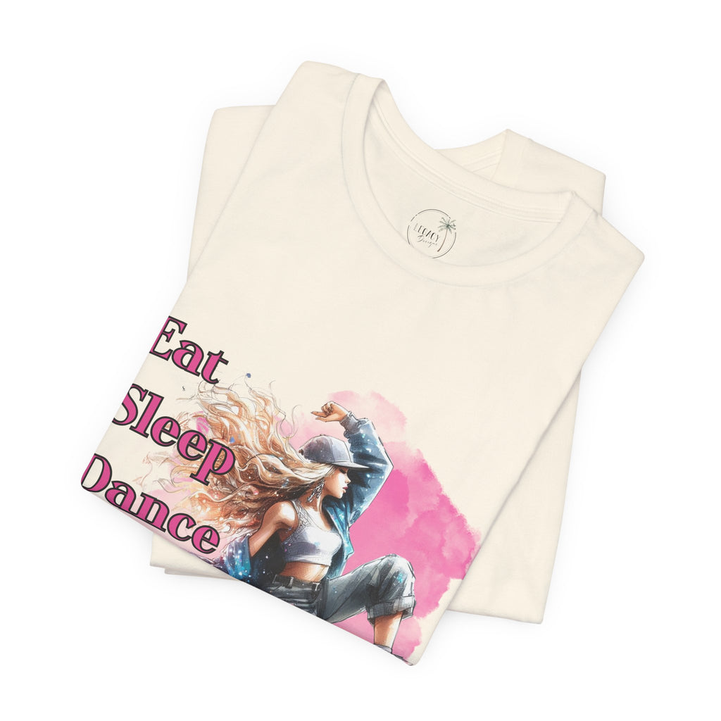 Eat Sleep Dance Repeat-Dance Lover's Unisex Tee, Gift for Dancers, Casual Dancewear, Festival Top, Unique Graphic Tee