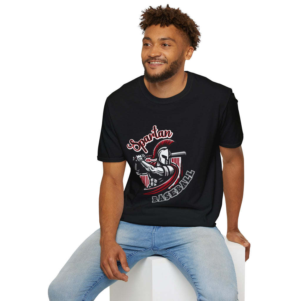 Spartan Baseball T-Shirt | Spartan Helmet Batter Sports Shirt