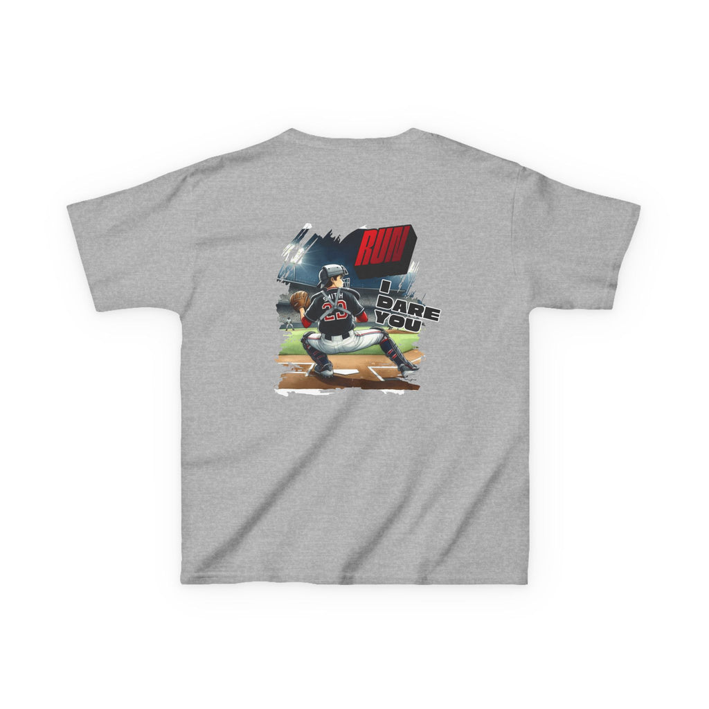 Baseball Catcher Kids Tee I Dare You Graphic tee