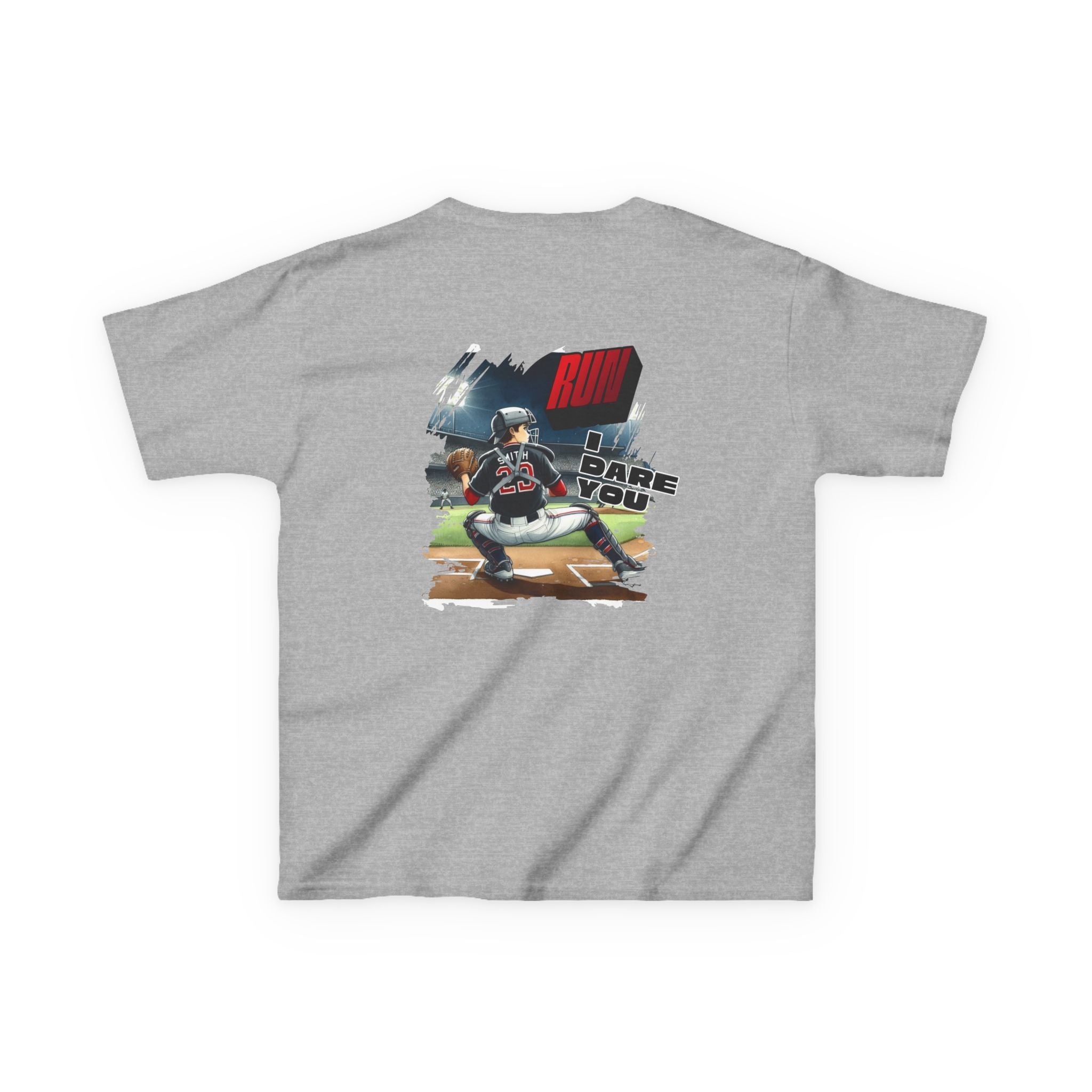 Baseball Catcher Kids Tee I Dare You Graphic tee