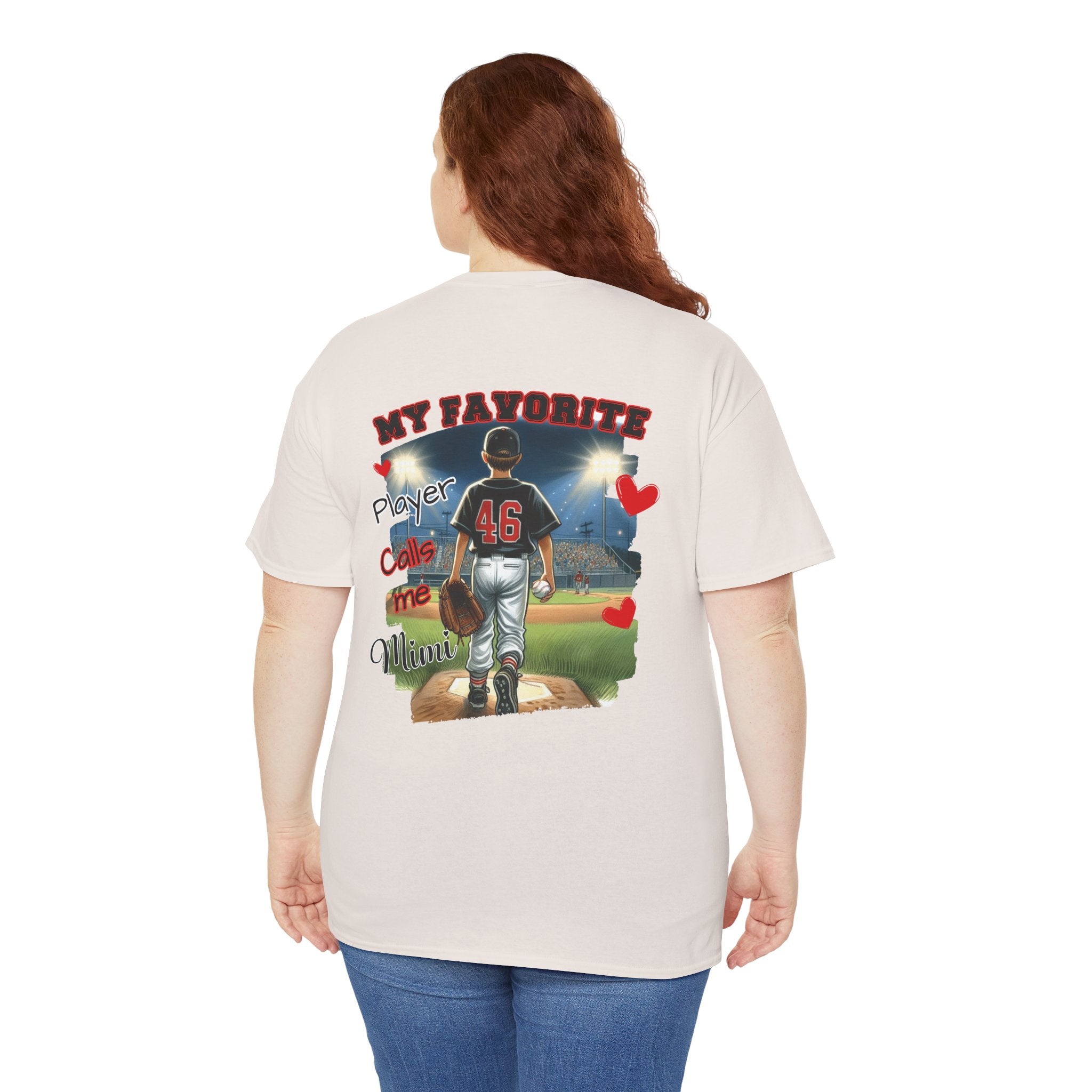 Baseball MIMI Tee - My Favorite Player Calls Me MIMI Gift for Sports Lovers, Family Support Tee