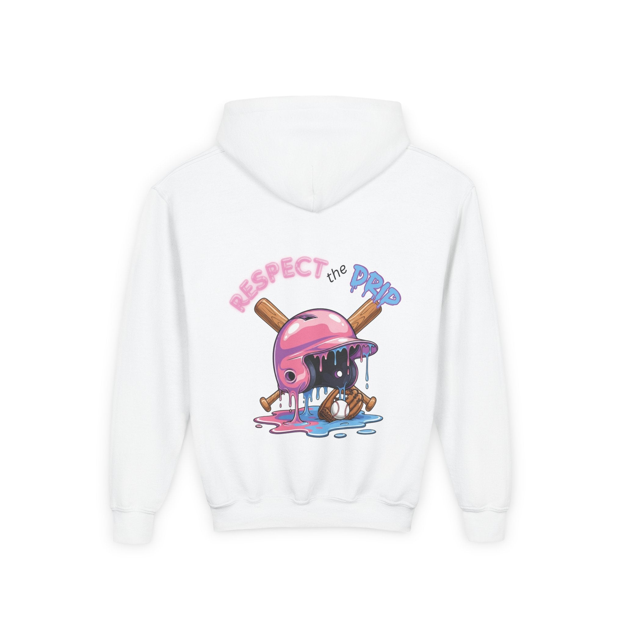 Respect the Drip Baseball Hoodie | Dripping Baseball Helmet Design