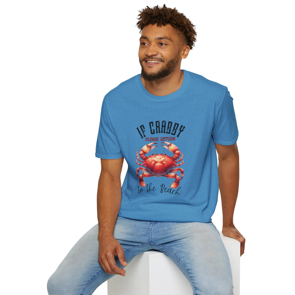 If Crabby Please Return to the Beach T-Shirt | Crab Graphic Tee