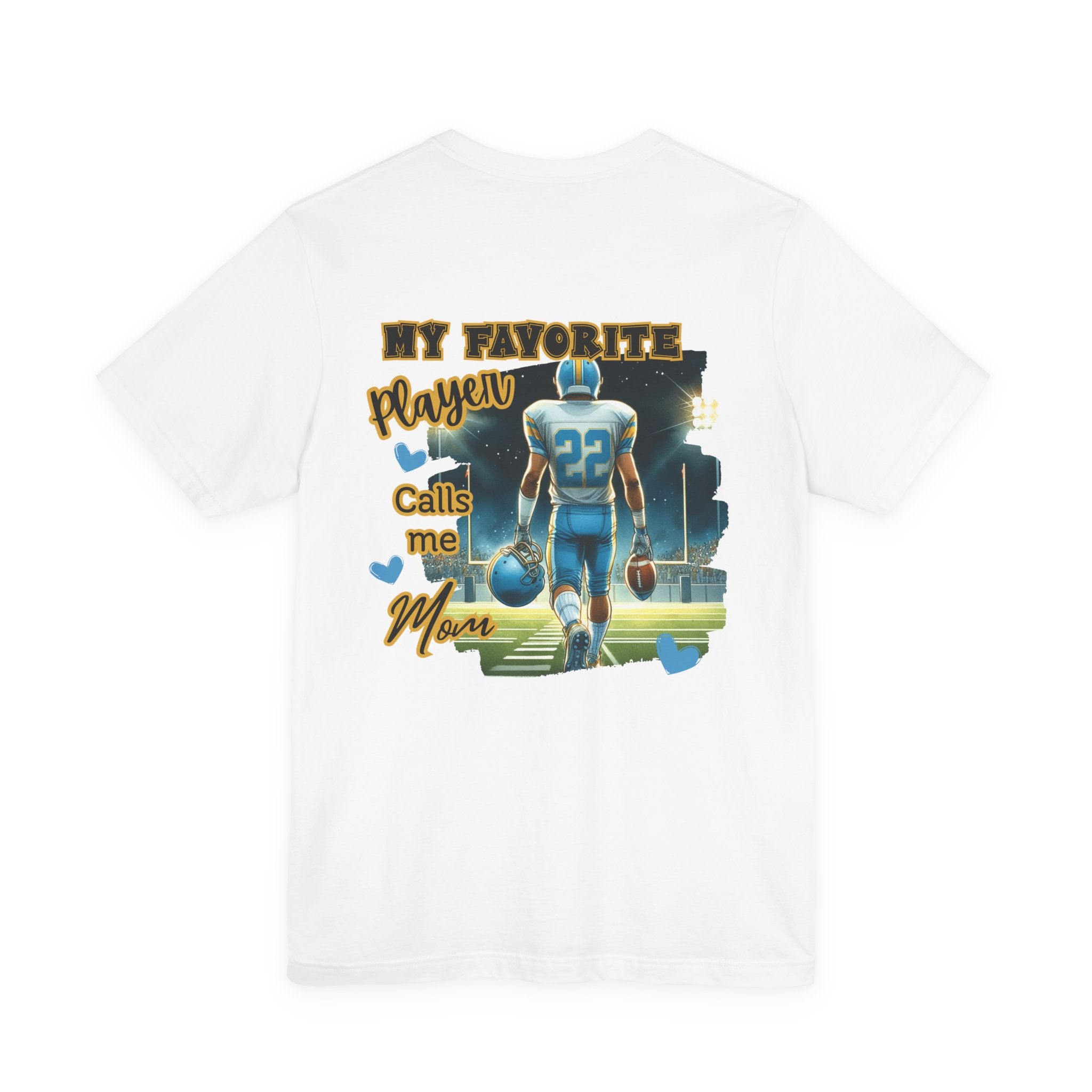 My Favorite Player Calls Me Mom Football T-Shirt Proud Football Mom Tee, Game Day Shirt, Sports Mom Gift