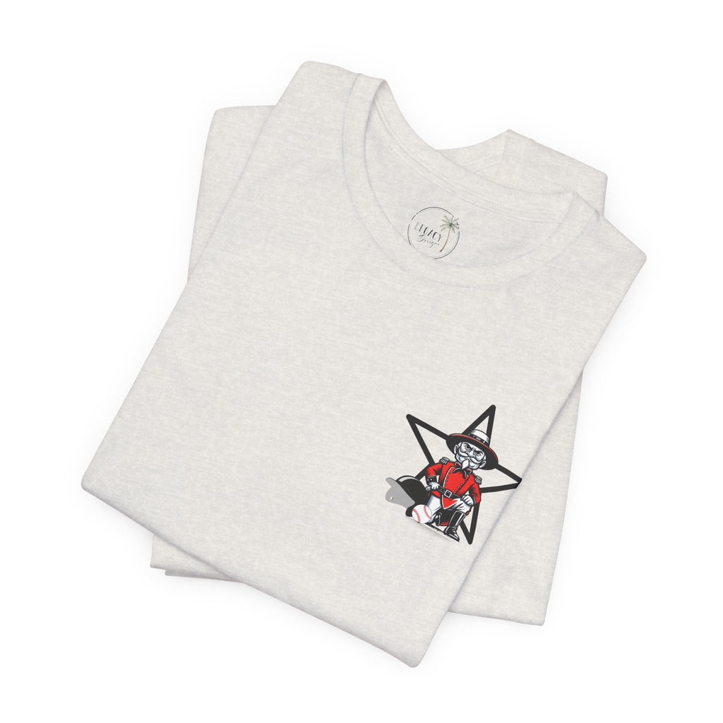 Rebel Baseball Tee, Unisex Short Sleeve Shirt, Graphic T-Shirt, Sporty Apparel, Casual Wear, Gift for Fans