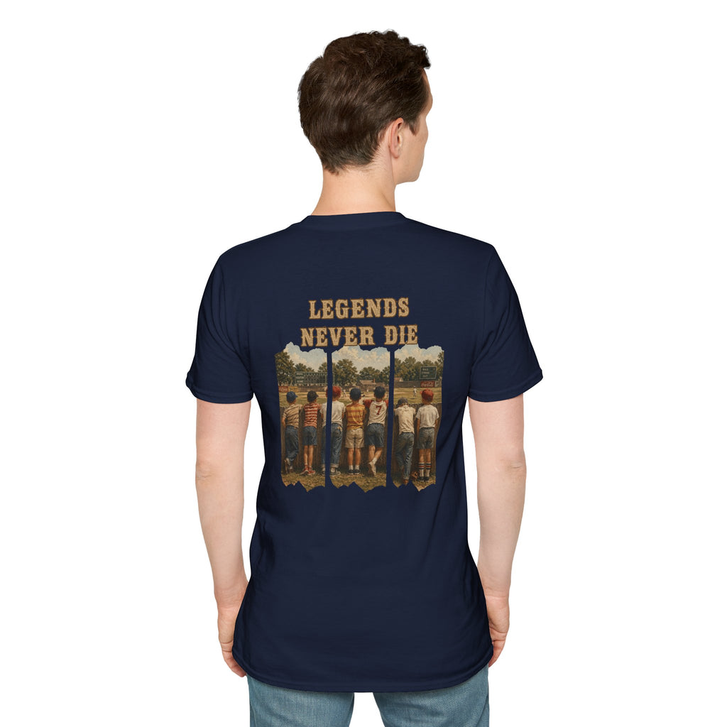 Vintage Baseball Shirt Legends Never Die | Nostalgic Baseball Tee | Baseball Dad Gift | Youth Baseball Mom Shirt | Retro Baseball Graphic