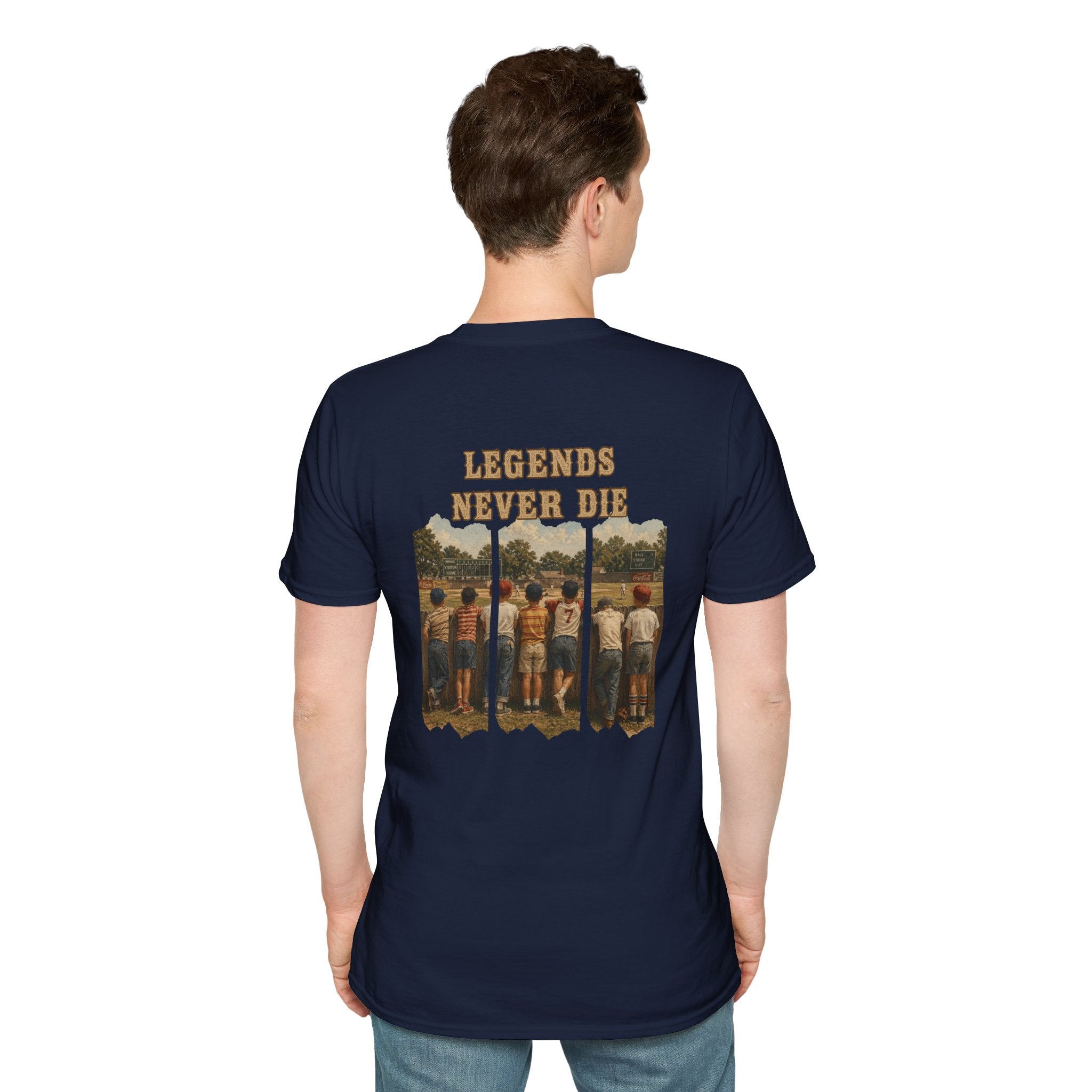 Vintage Baseball Shirt Legends Never Die | Nostalgic Baseball Tee | Baseball Dad Gift | Youth Baseball Mom Shirt | Retro Baseball Graphic