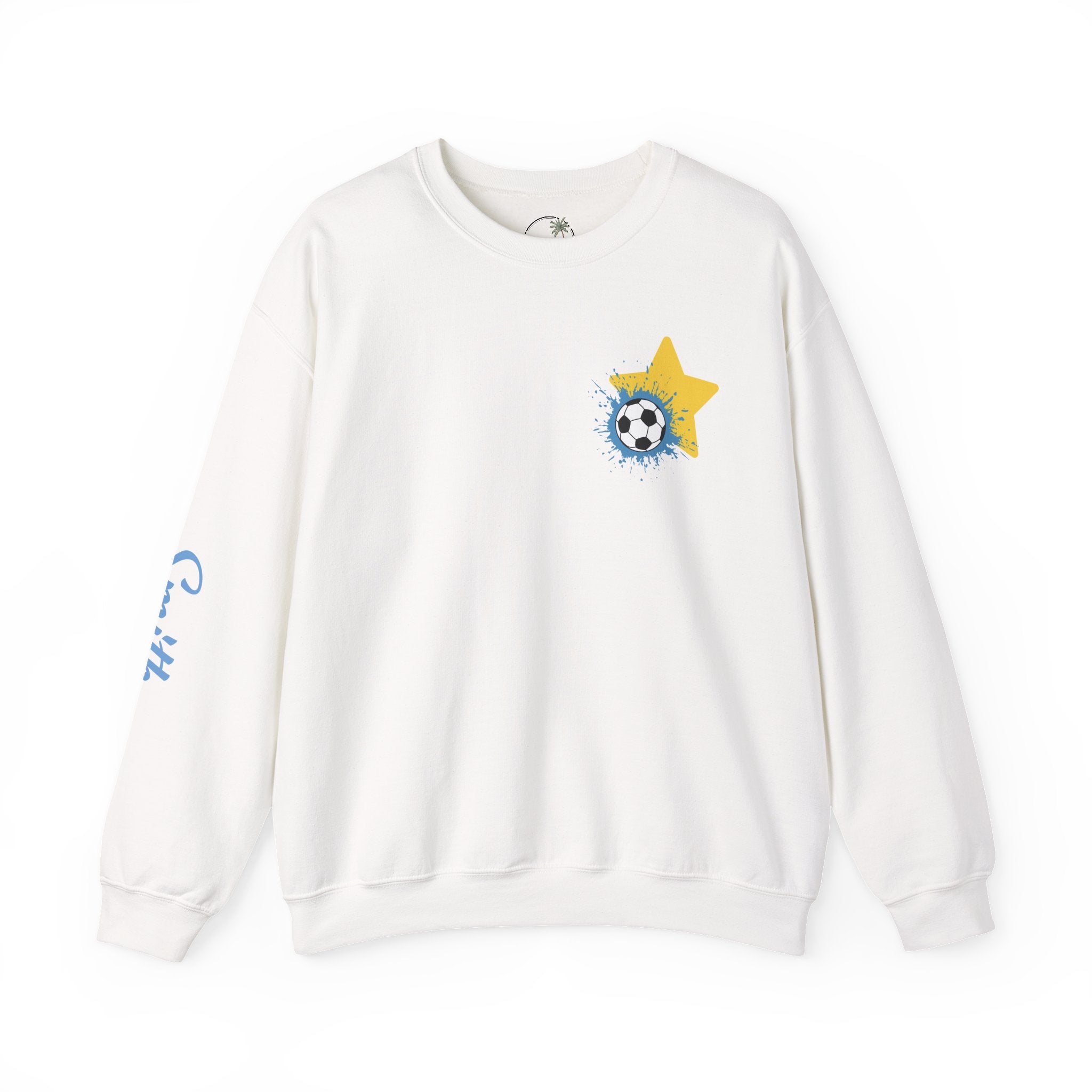 Heritage Patriots Soccer Player Graphic Sweatshirt | My Favorite Player Calls Me Mom, Custom Name Option