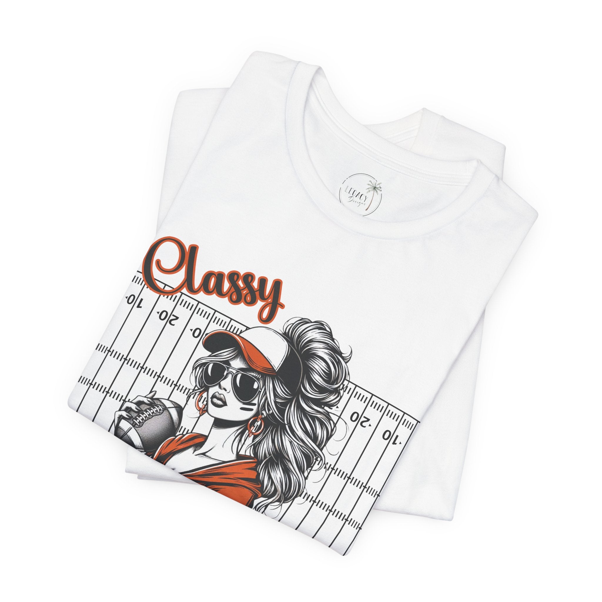 Classy Til Kickoff Football T-Shirt | Womens Game Day Tee | Cute Football Mom Shirt | Tailgate Outfit Fall Sports Fan Gift