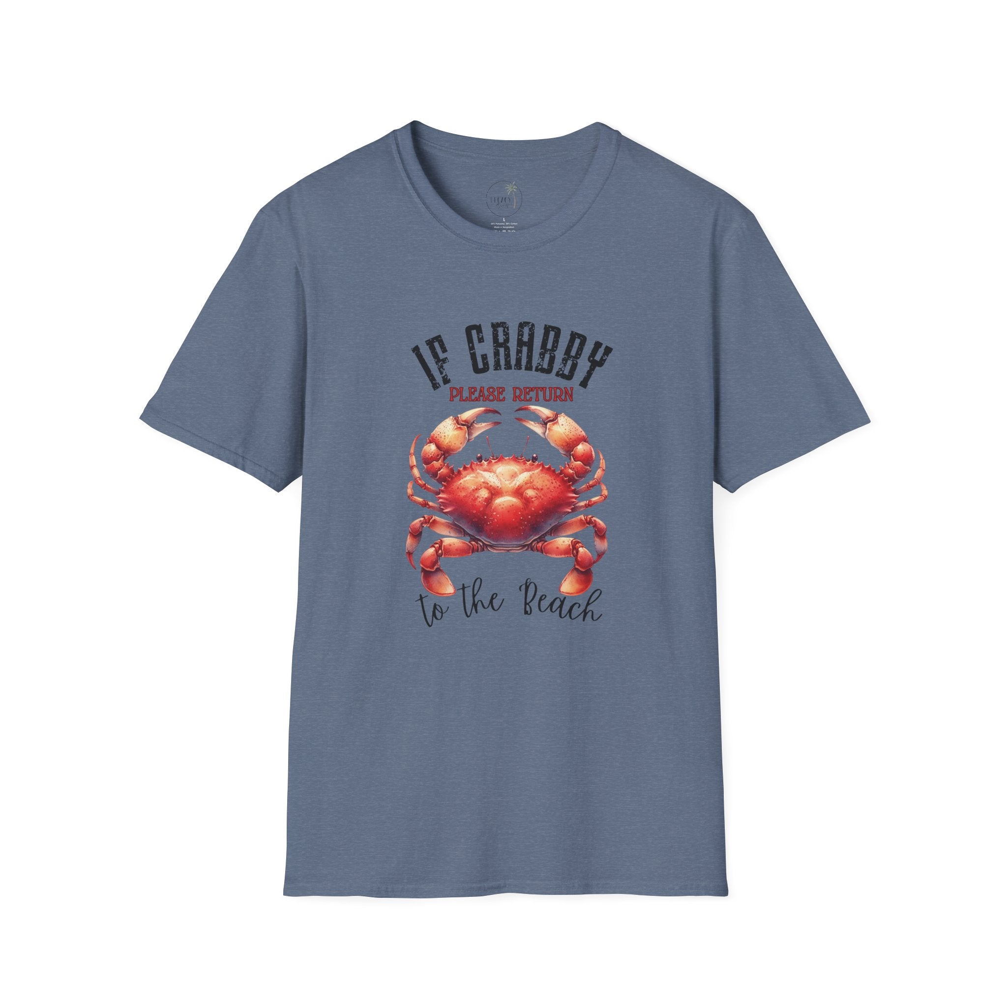 If Crabby Please Return to the Beach T-Shirt | Crab Graphic Tee