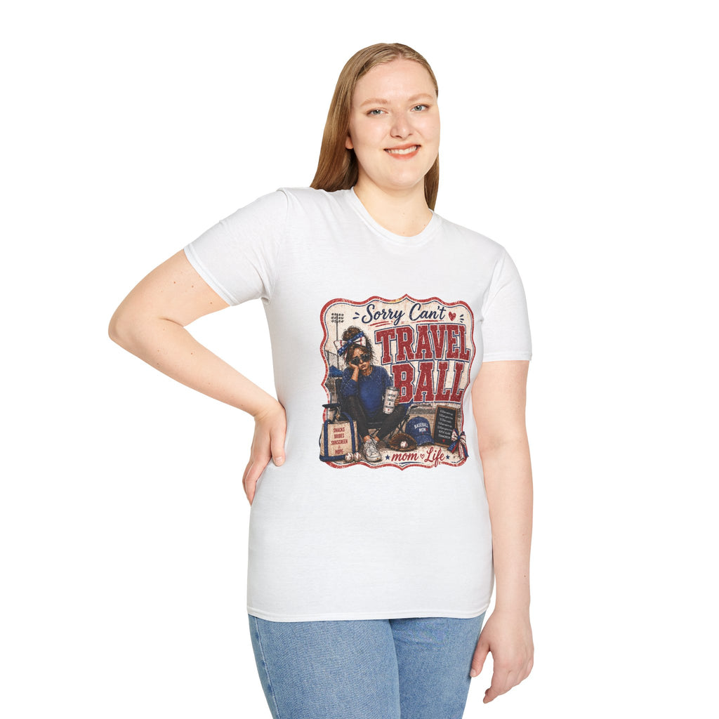 Funny Travel Baseball Mom Shirt, Weekend Tournament Mom Tee, Relatable Sports Mom Graphic, Chaotic Mom Life Tee