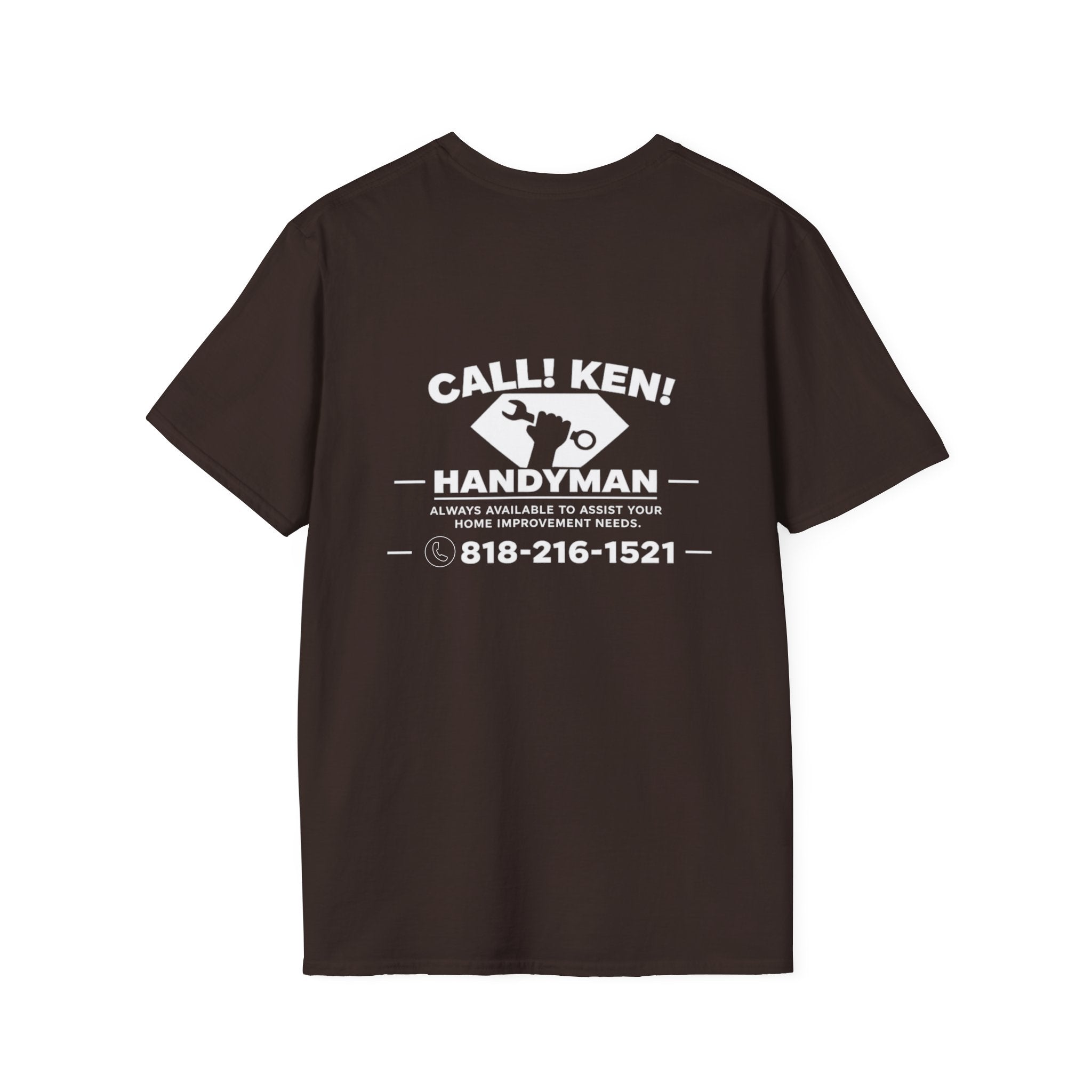 Call Ken! Handyman T-Shirt | Wrench Logo, Retro Trade Shirt