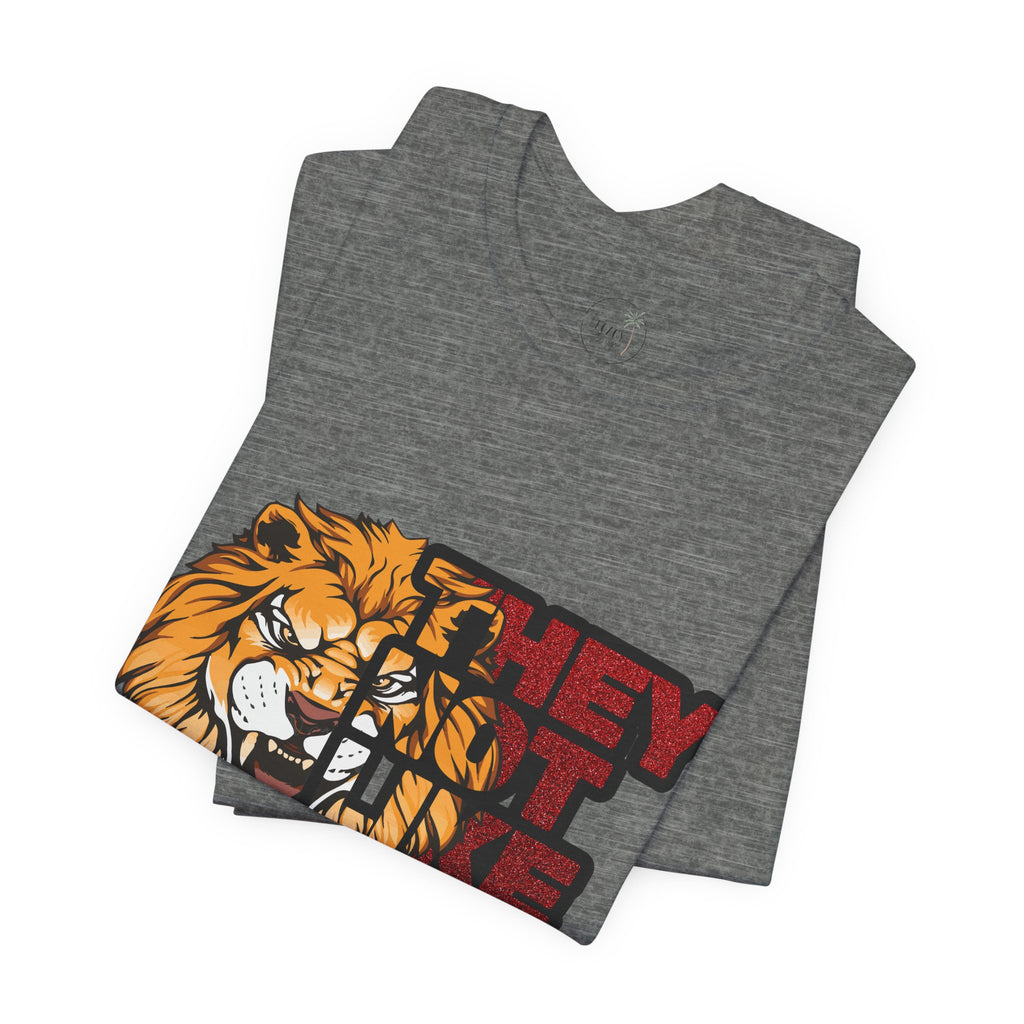Lion They Not Like Us T-Shirt | Bold Graphic Tee | Sports Fan Pride Shirt | Liberty Lions Tee | Game Day Outfit