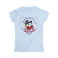 Badass Softball Girl Graphic Tee | Diamonds are a girls best friend Softball Home Plate Design