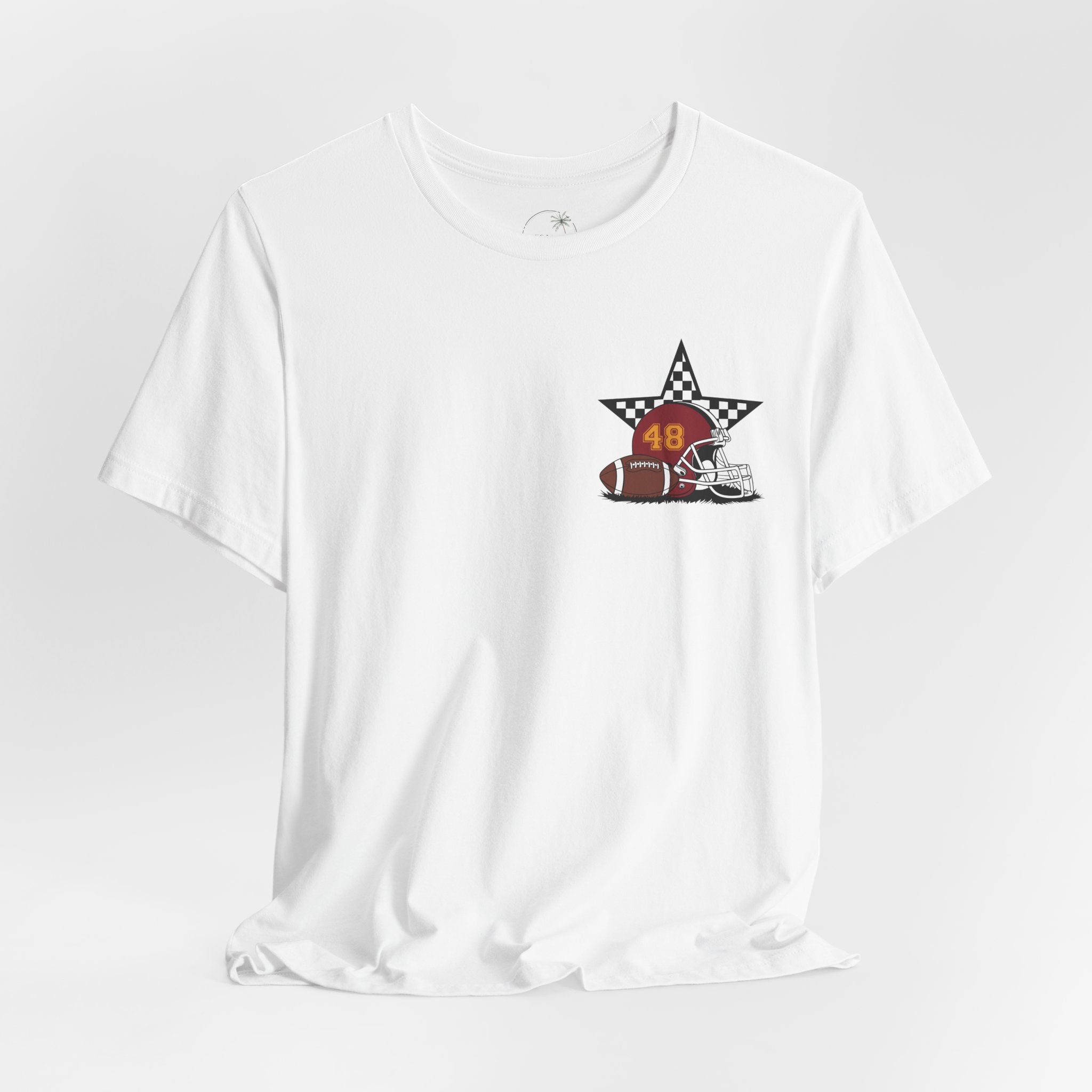 My Favorite Player Calls Me Mom Football T-Shirt | Proud Football Mom Tee | Game Day Shirt for Moms | Sports Mom Gift