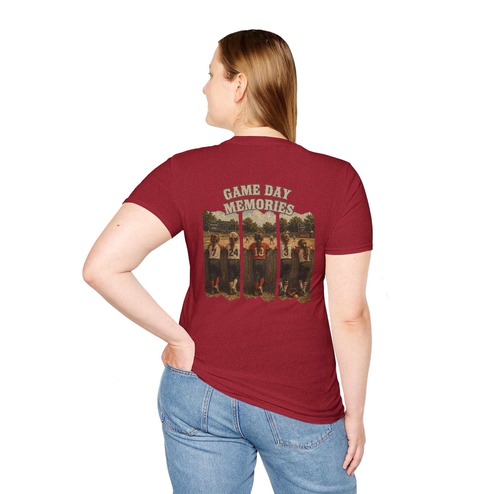 Softball Game Day Memories Shirt, Nostalgic Softball Mom Tee, Girls Softball Graphic, Softball Parent Gift, Tournament Shirt
