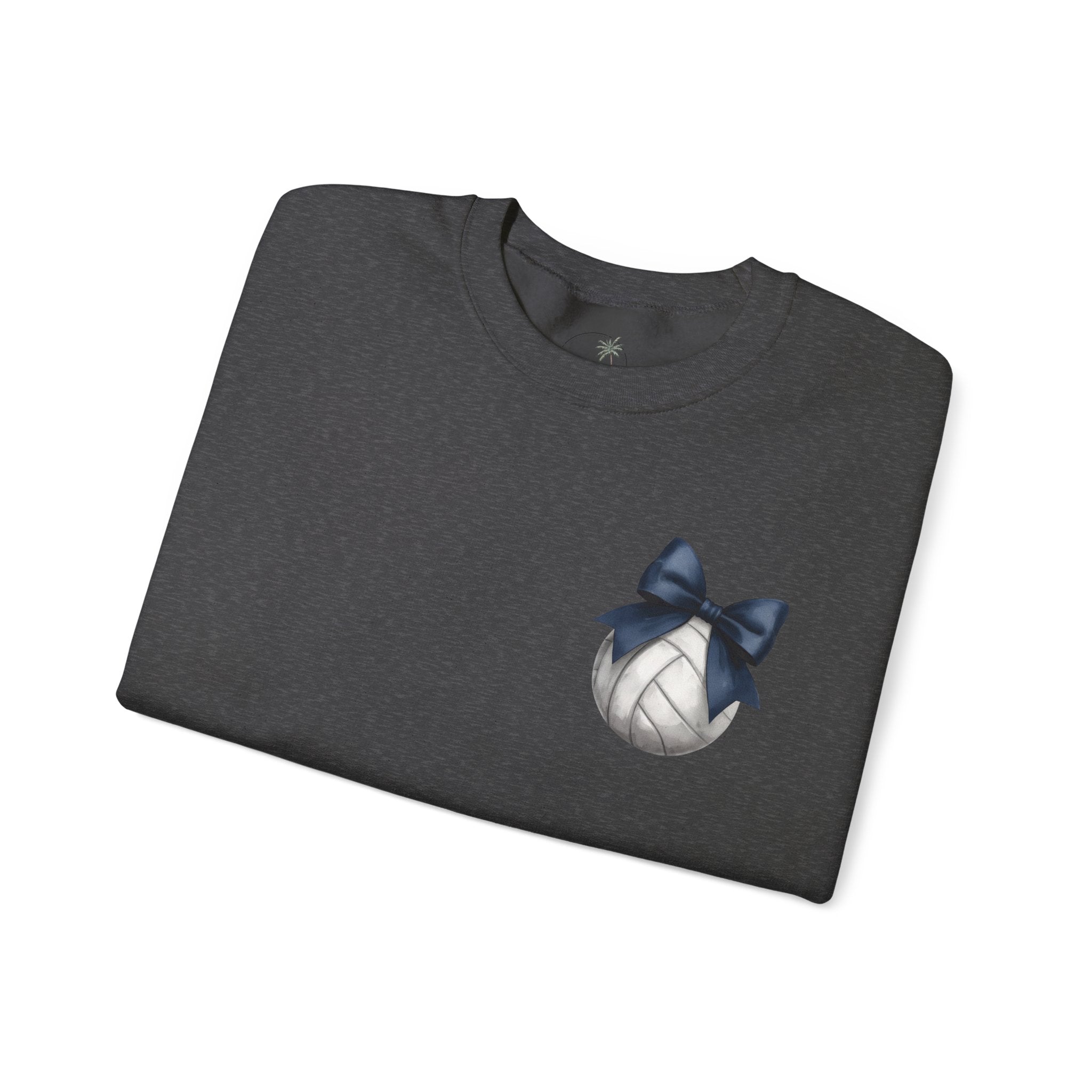 Falcons Freedom with Navy Bow Crewneck Sweatshirt