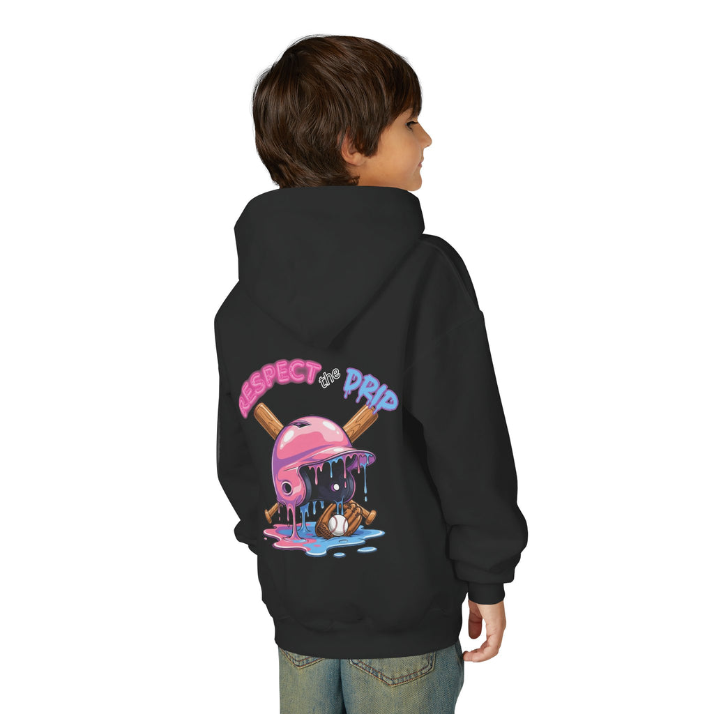 Respect the Drip Baseball Hoodie | Dripping Baseball Helmet Design