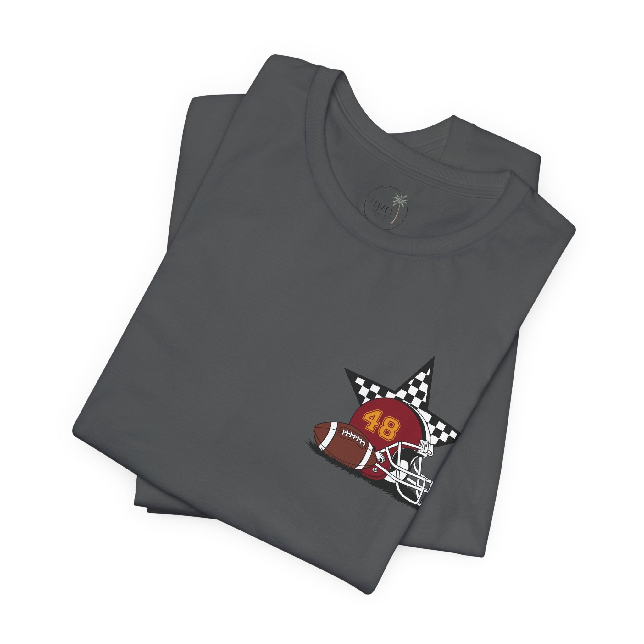 My Favorite Player Calls Me Mom Football T-Shirt | Proud Football Mom Tee | Game Day Shirt for Moms | Sports Mom Gift