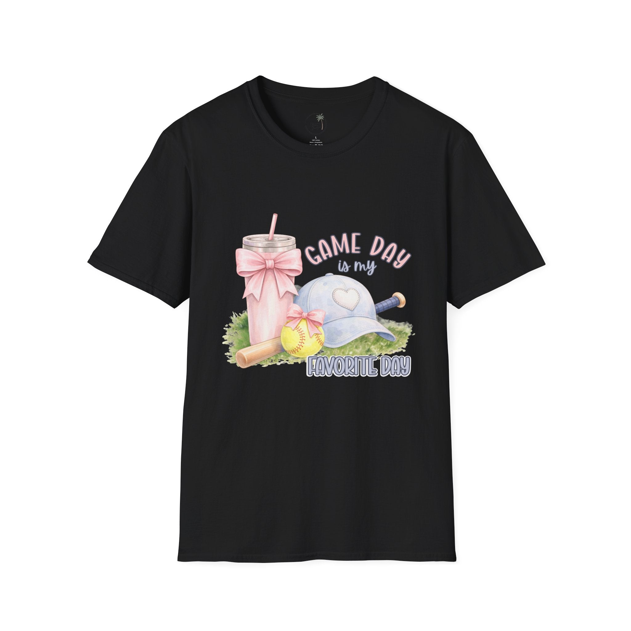 Softball Game Day is my Favorite T-Shirt | Baseball Cap, Cute Sports Design