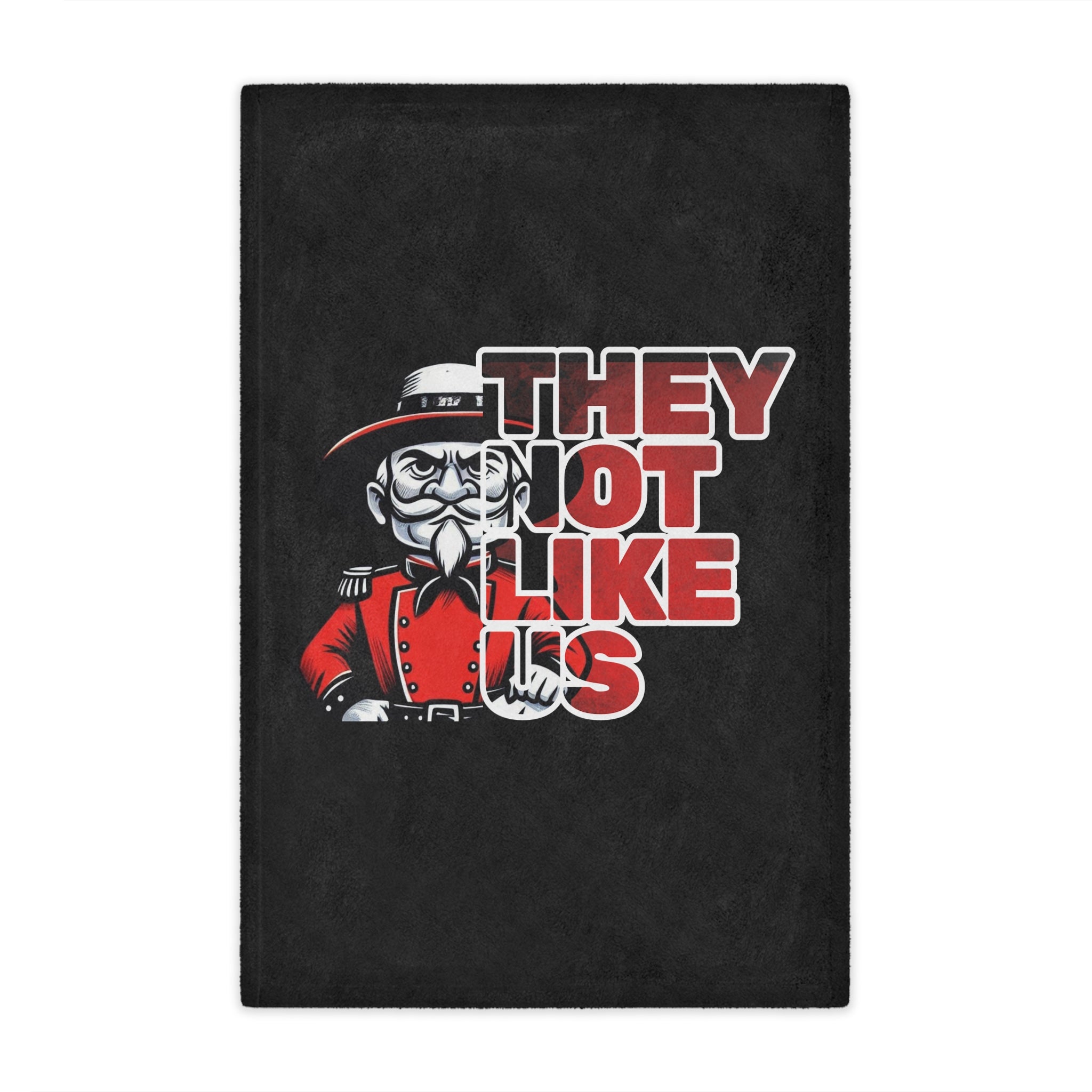 They Not Like Us Rebels Bold Statement Minky Blanket - Cozy Throw for Fans, Unique Gift, Motivational Decor,