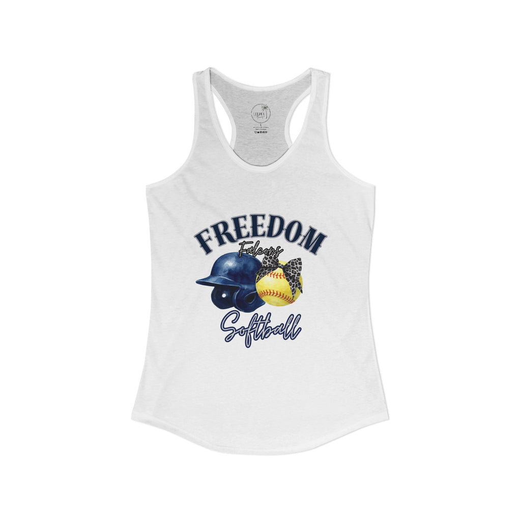 Freedom Falcon Softball  Ideal Racerback Tank
