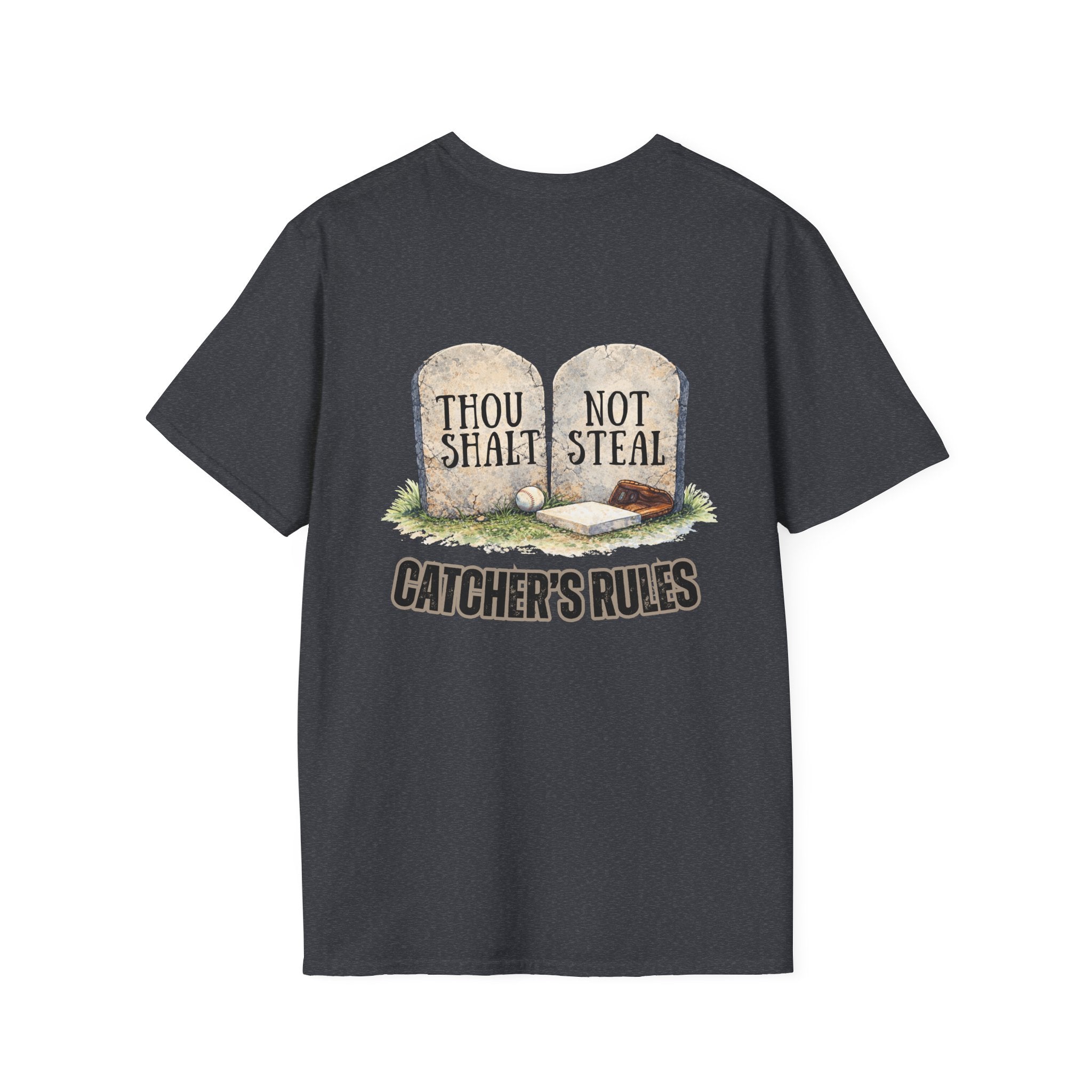 Thou Shalt Not Steal T-Shirt | Stone Tablets, Humor, Back Graphic