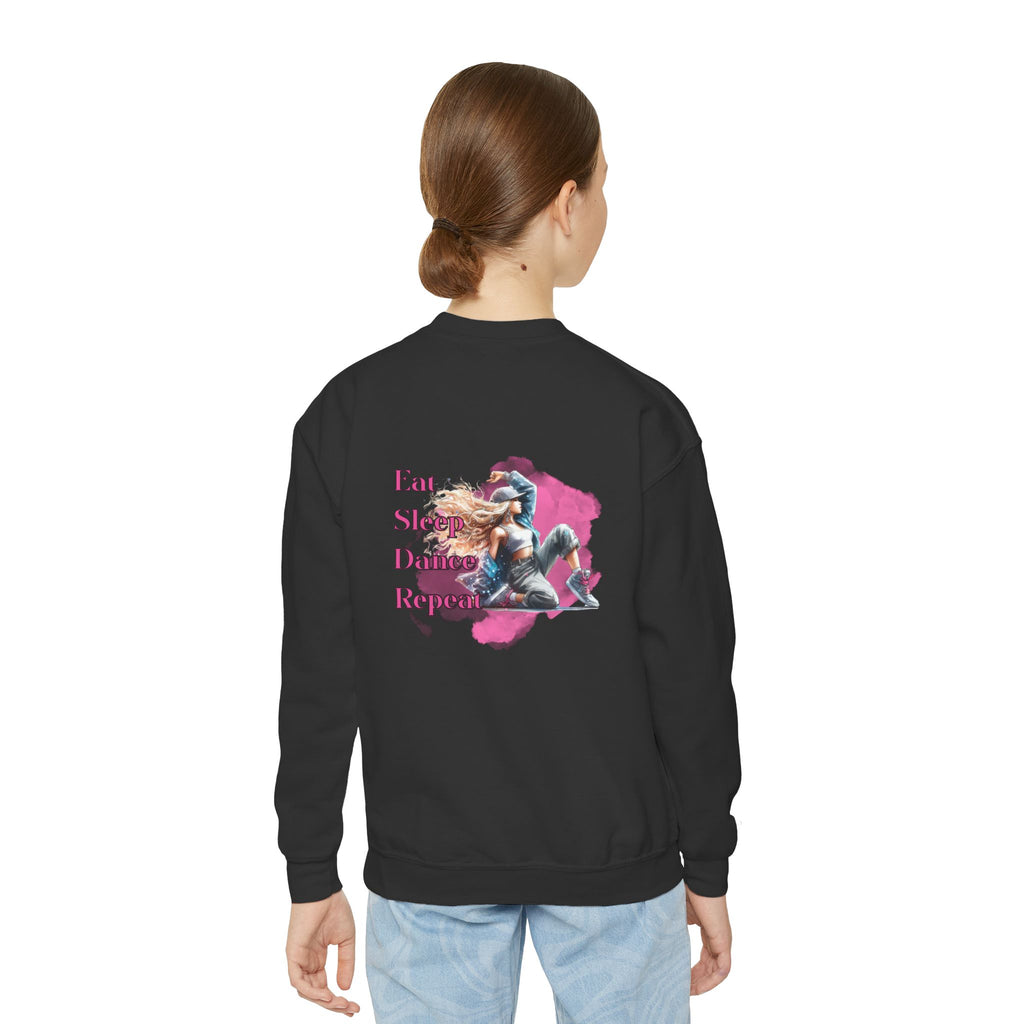Custom Youth Dance Lovers Crewneck , Personalized Gift for Kids, Dance Sweatshirt, Fun Fashion for Youth, Kids' Activewear