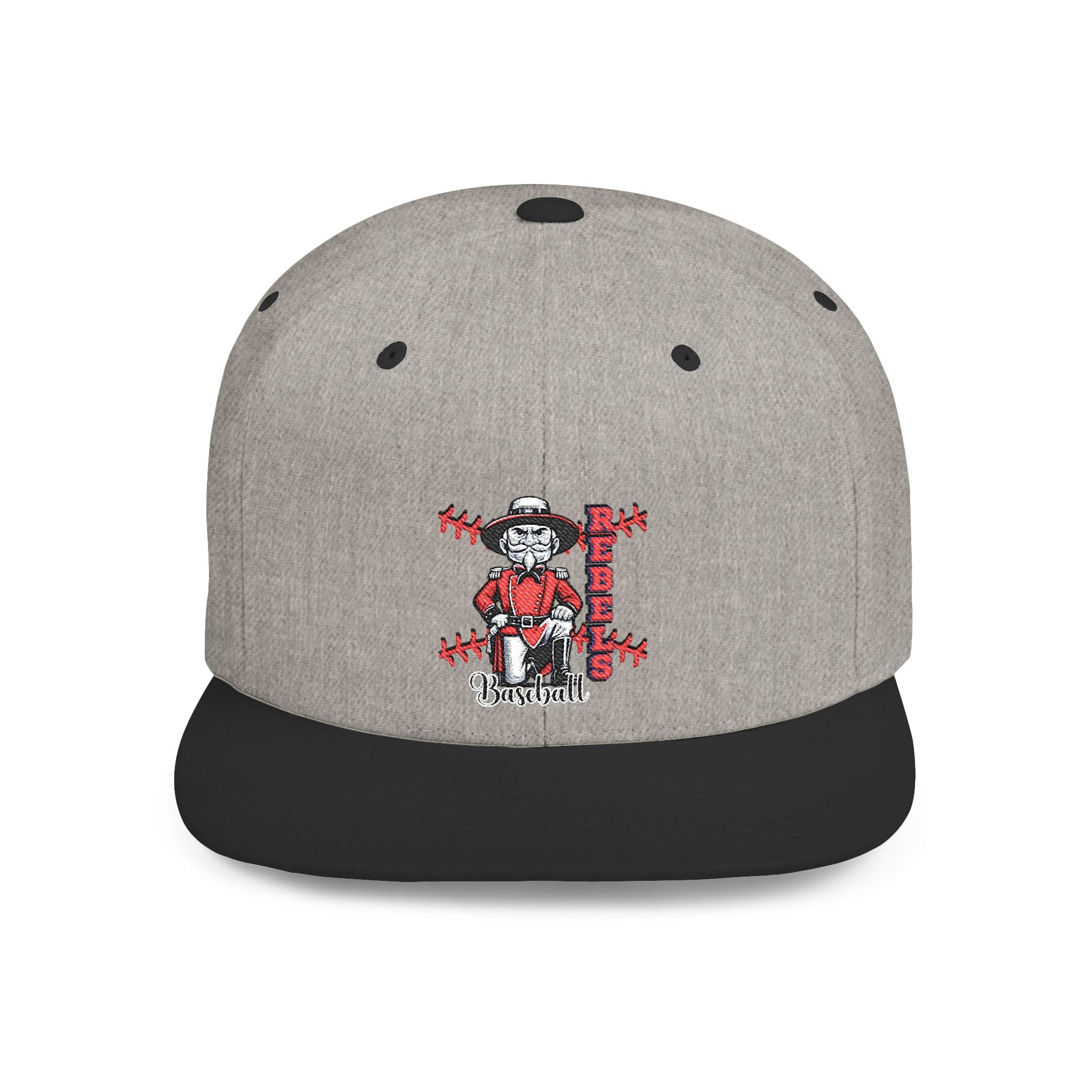 Rebels Baseball Flat Bill Snapback, Sports Mom/Dad, Game Day gear